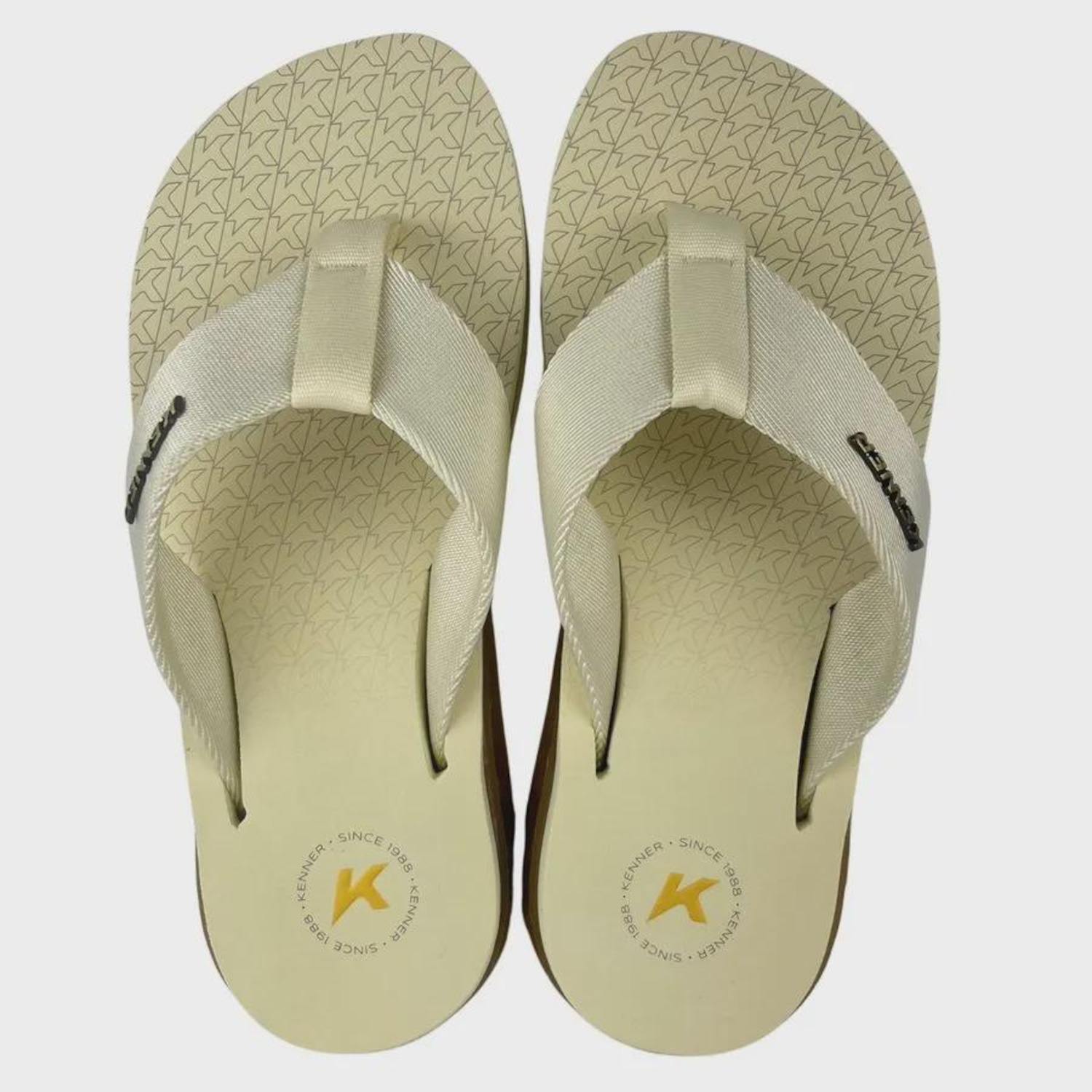Chinelo Rakka Nylon Baunilha Crepe Canela - KENNER - Masculino - Foto 1