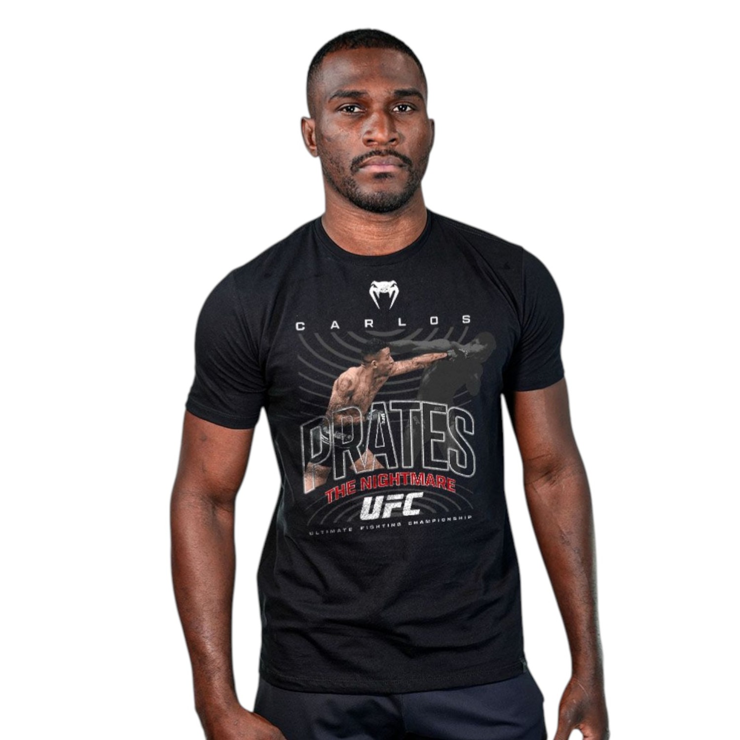 Camiseta Venum UFC Carlos Prates - The Nightmare - Masculina - Foto 1