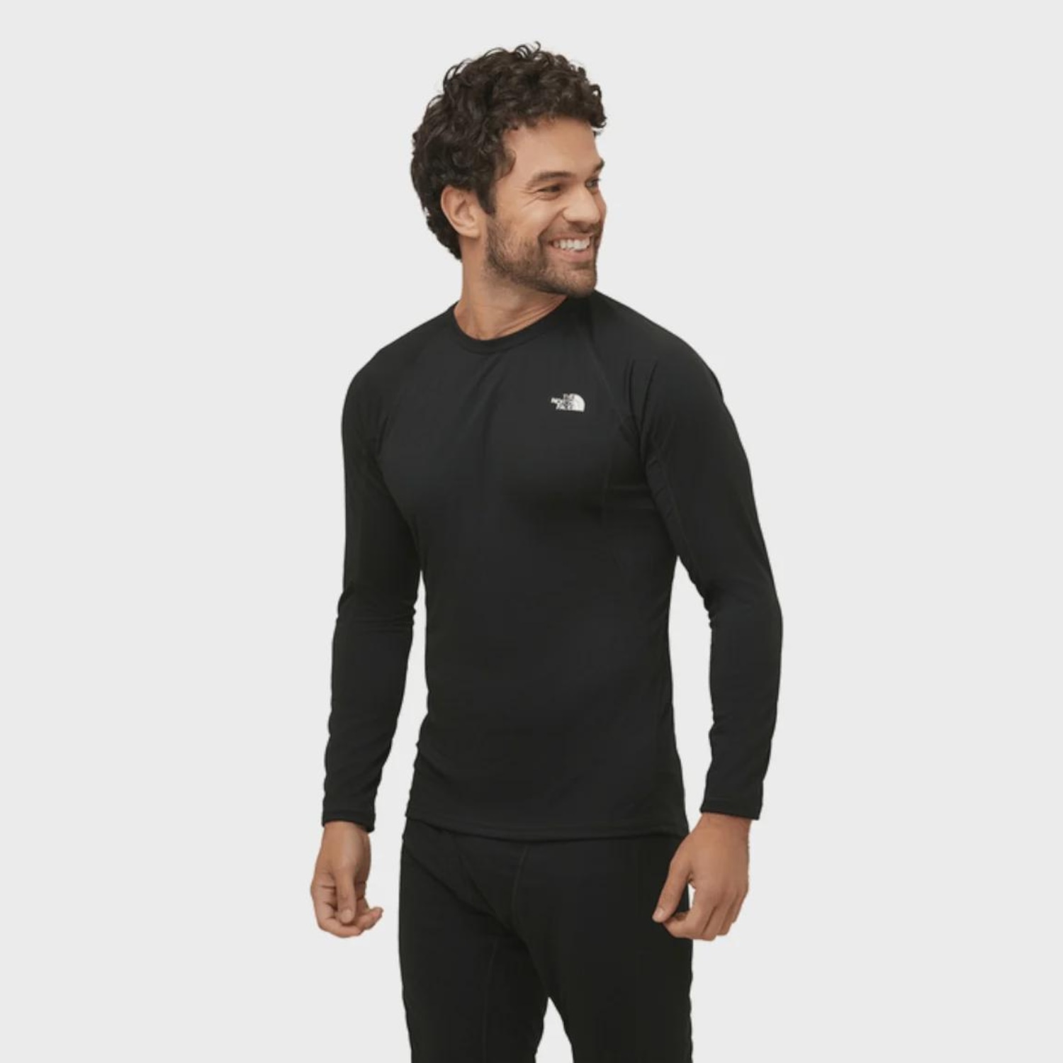 Camiseta Segunda Pele The North Face Light Crew Manga Longa Masculina - Foto 1