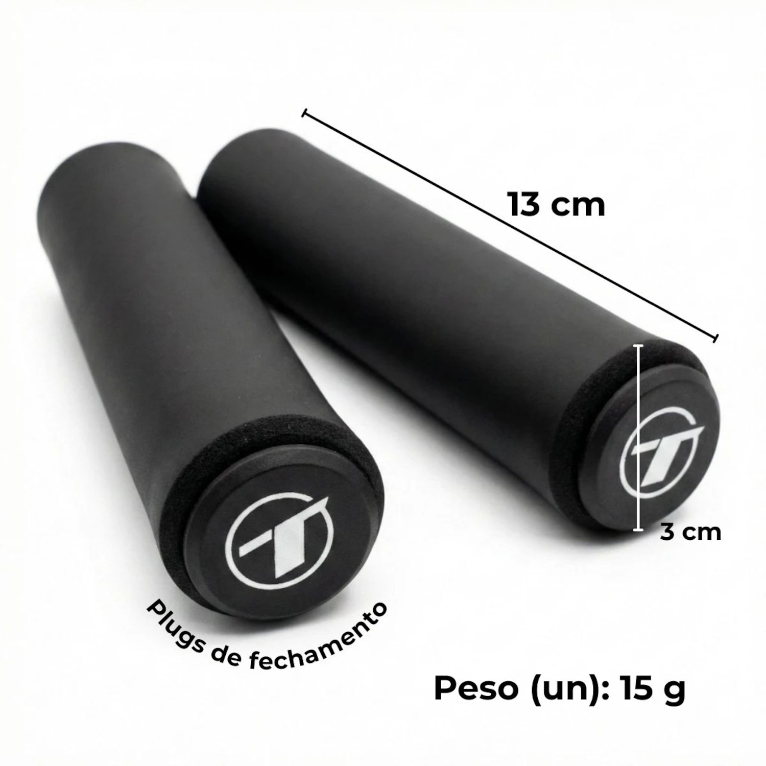Manopla punho bicicleta bike MTB TSW Light silicone macia - Foto 3