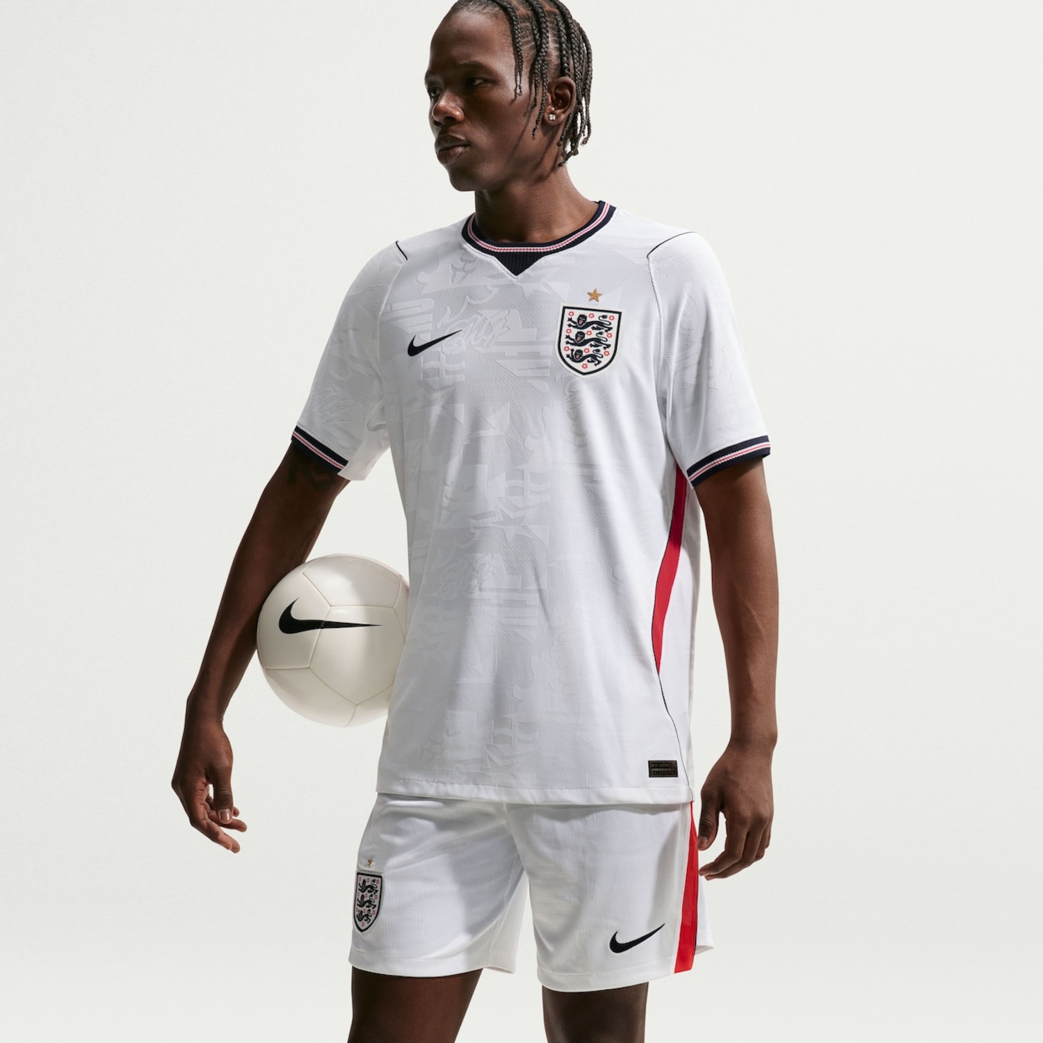 Camisa Inglaterra I 26/27 Jogador Nike Masculina - Foto 2