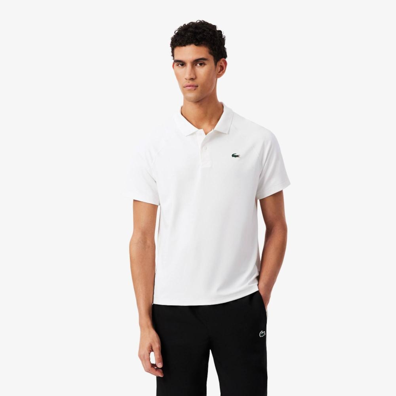 Camsieta Polo Esportiva Modelagem reta Ultra Dry Lacoste Masculina - Foto 1