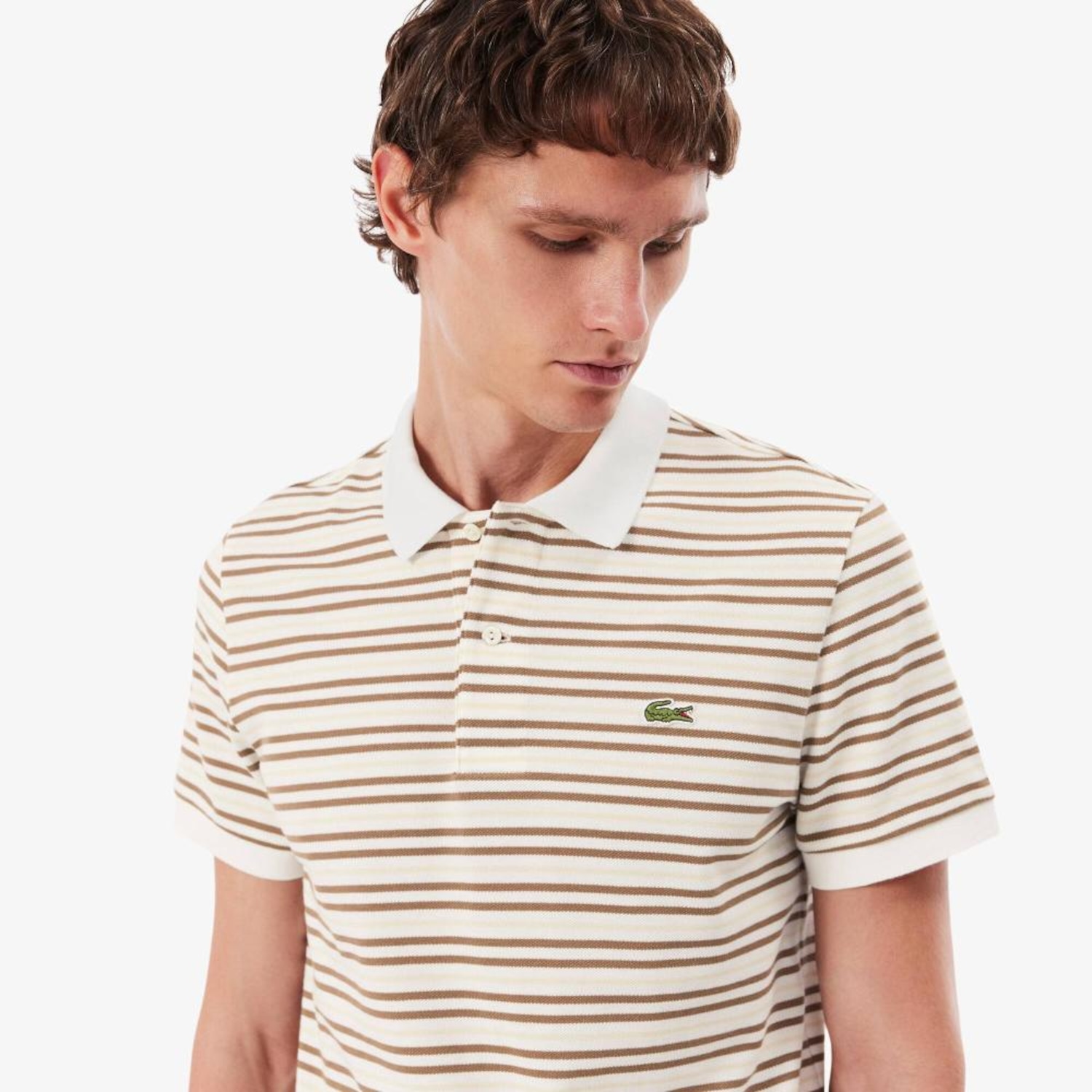 Camiseta Polo em Petit Piqué Listrada Classic Fit Lacoste Masculina - Foto 2