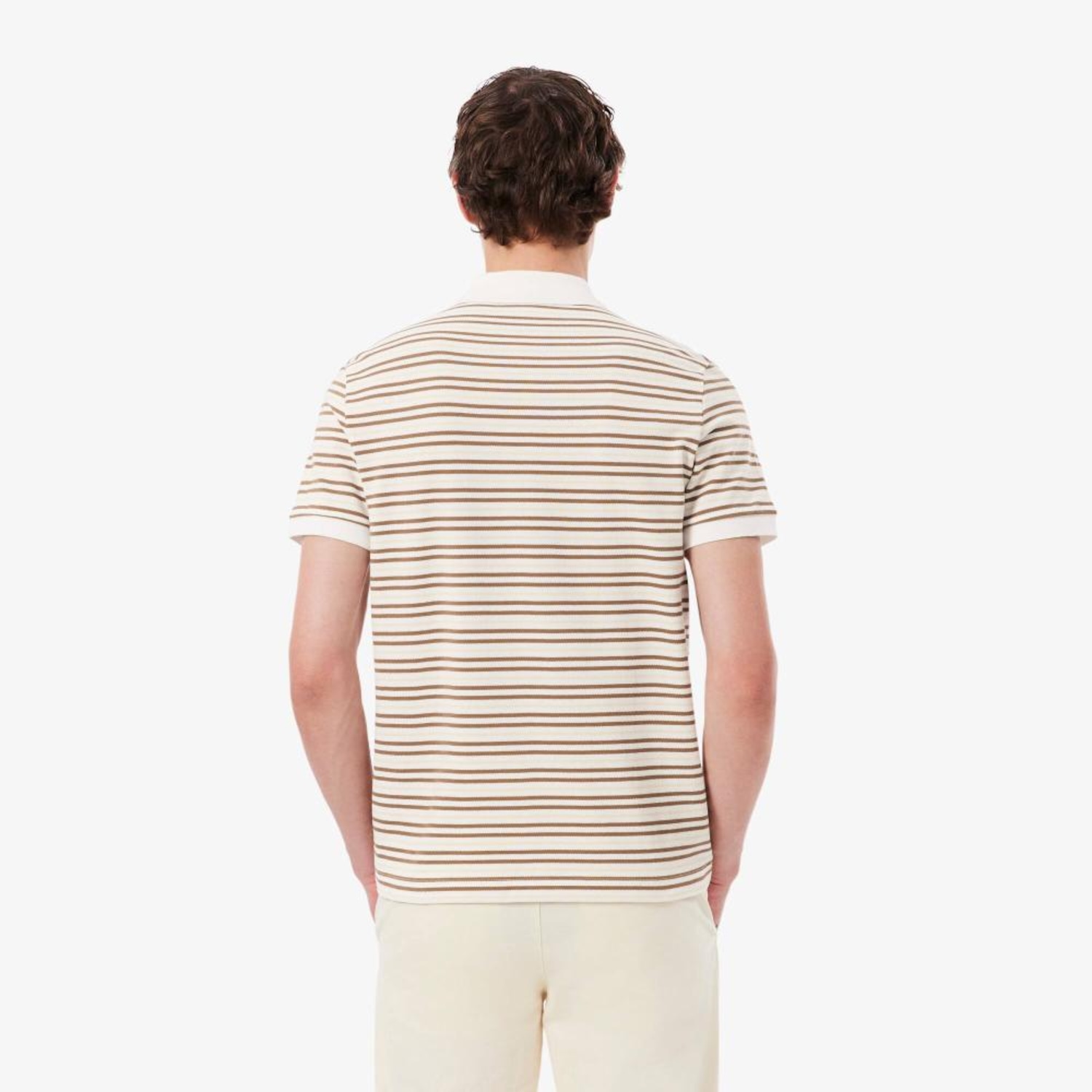 Camiseta Polo em Petit Piqué Listrada Classic Fit Lacoste Masculina - Foto 3
