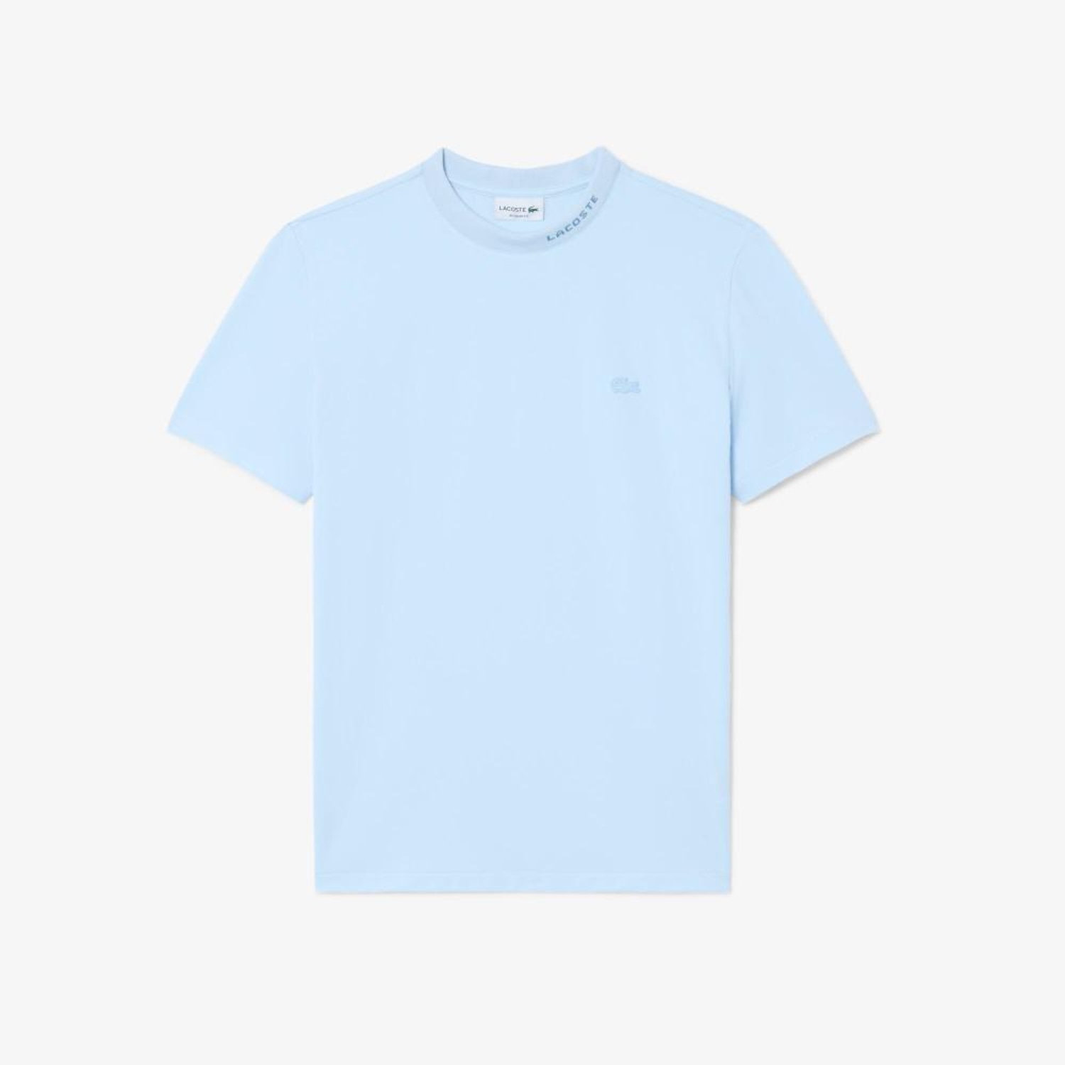 Camiseta piqué com marca de jacquard Lacoste Masculina - Foto 1