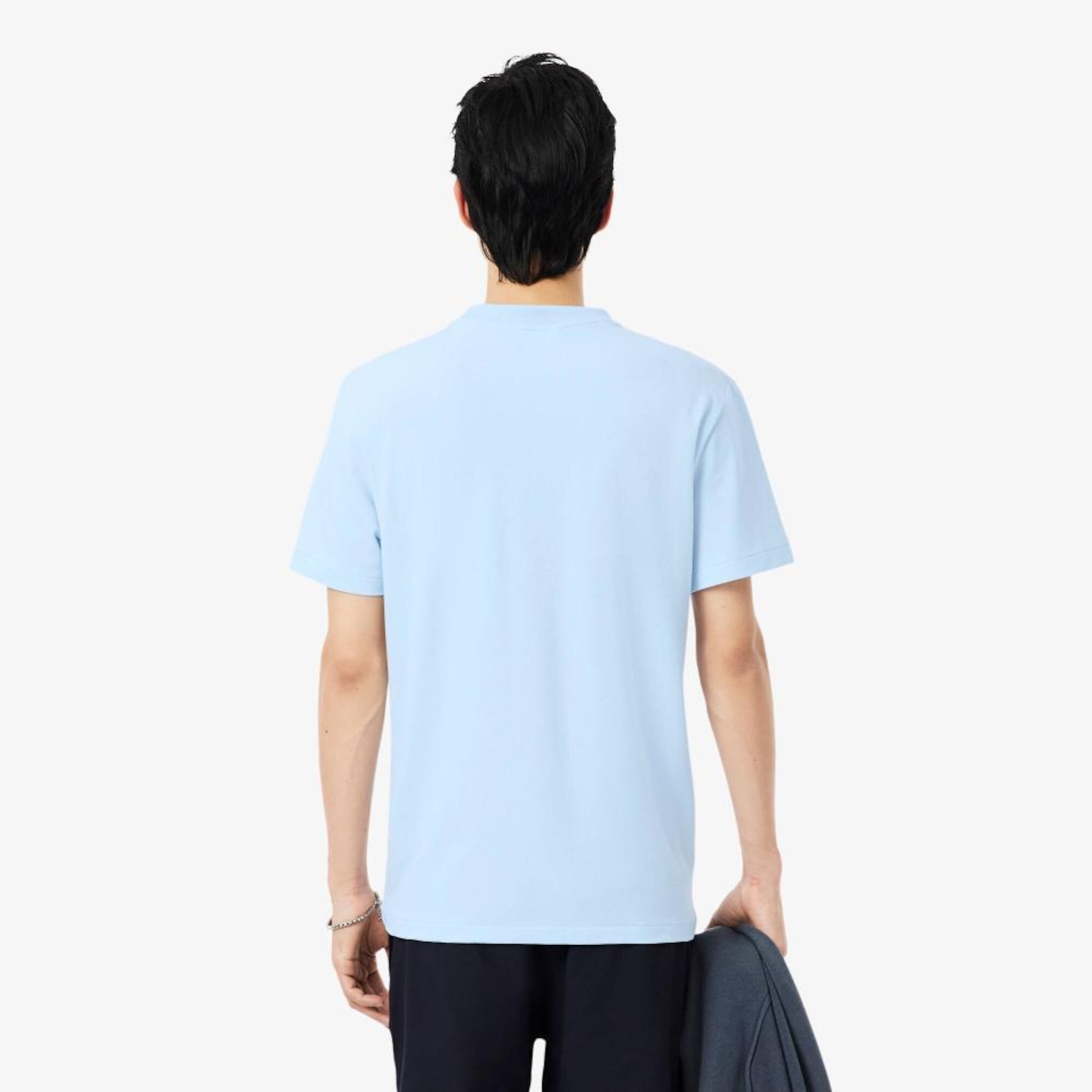 Camiseta piqué com marca de jacquard Lacoste Masculina - Foto 4