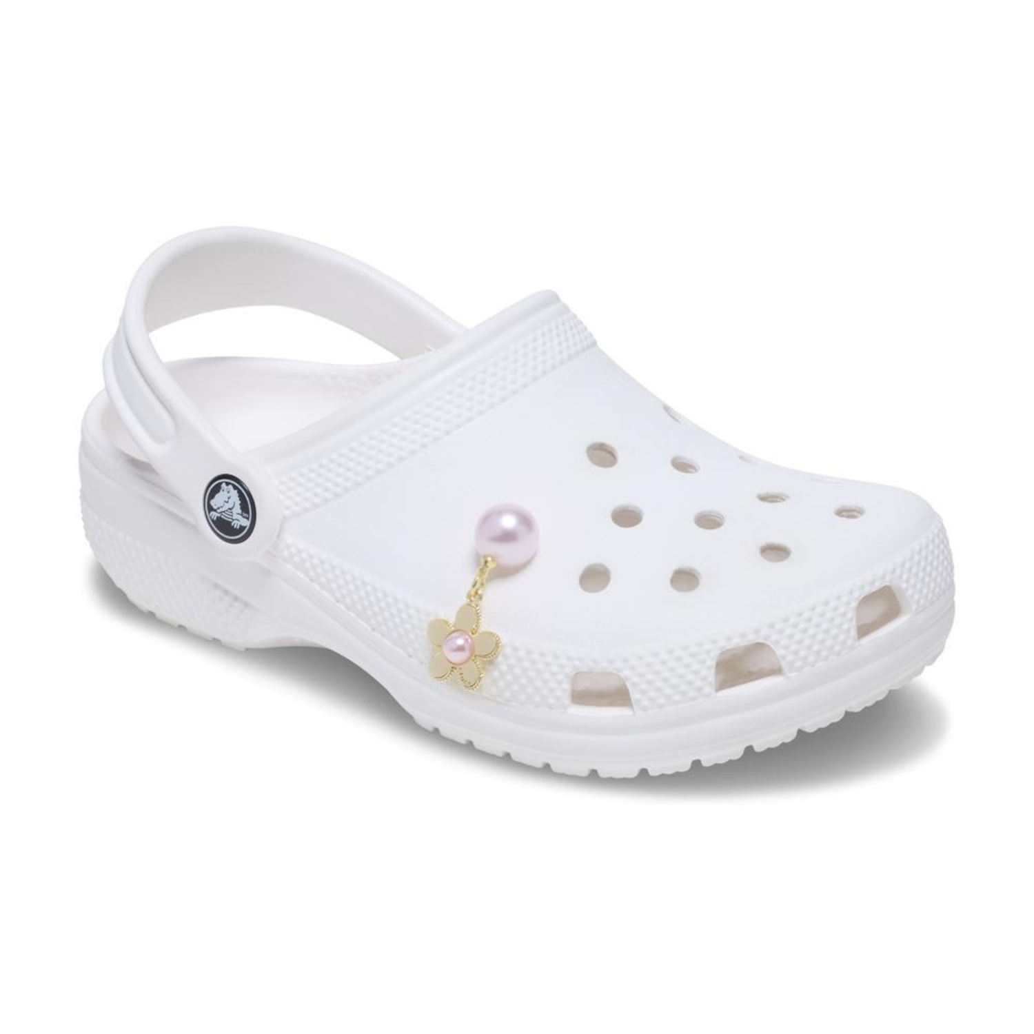 Jibbitz™ Crocs Pérola Rosa e Flor - Foto 3