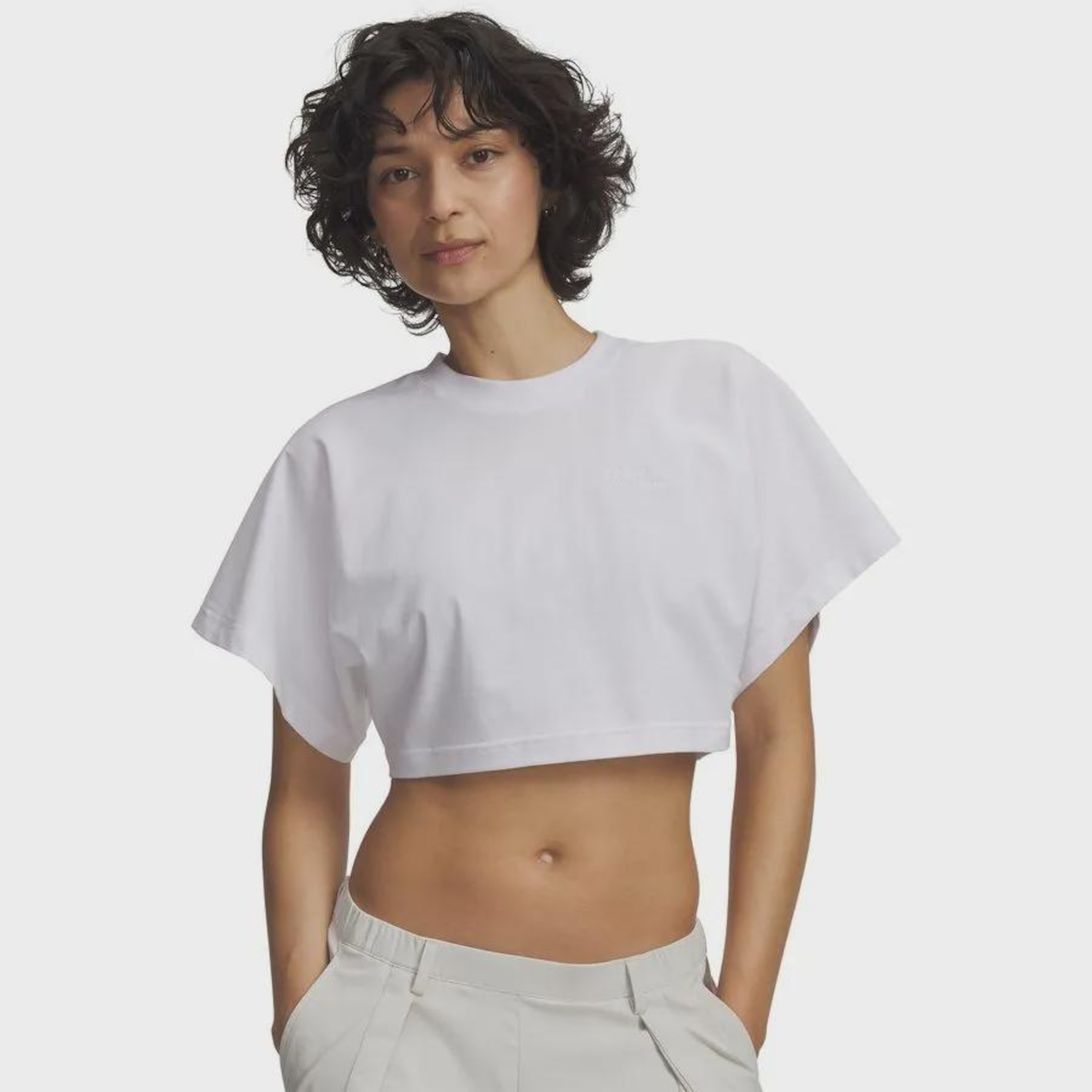 Blusa Cropped Sportstyle Under Armour Scrip - Feminina - Foto 1