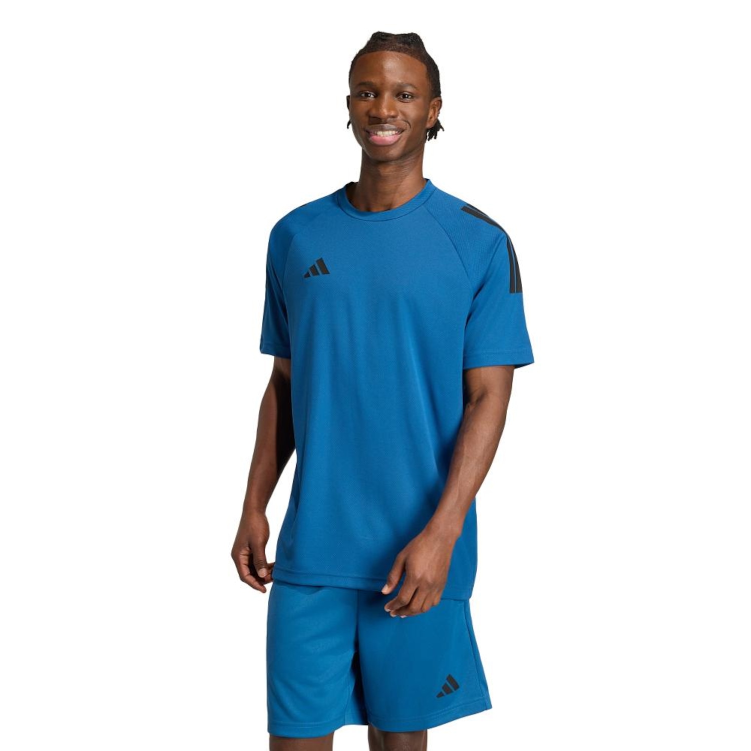 Camiseta adidas Climacool Sereno Três Listras Masculina - Foto 1