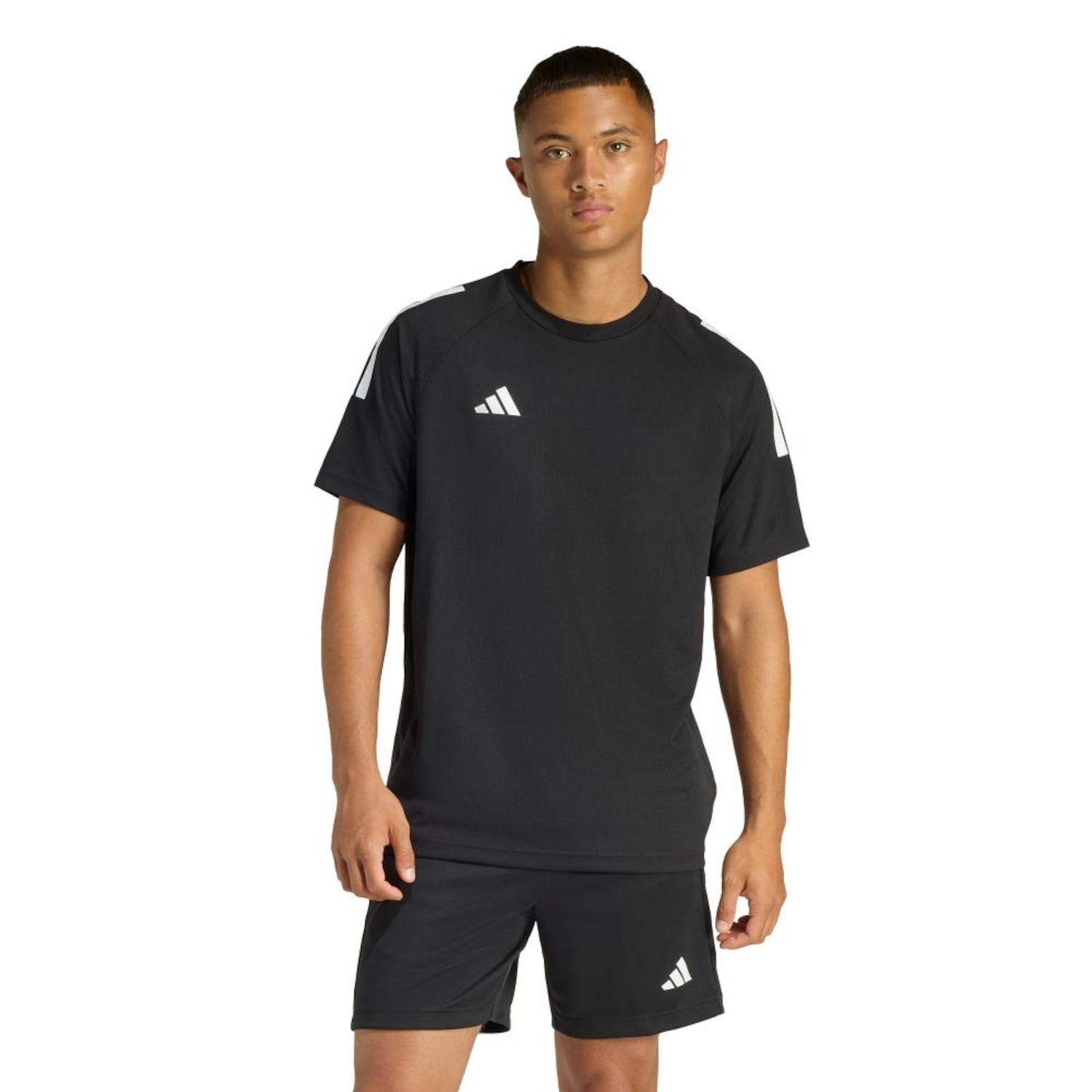 Camiseta adidas Climacool Sereno Três Listras Masculina - Foto 1