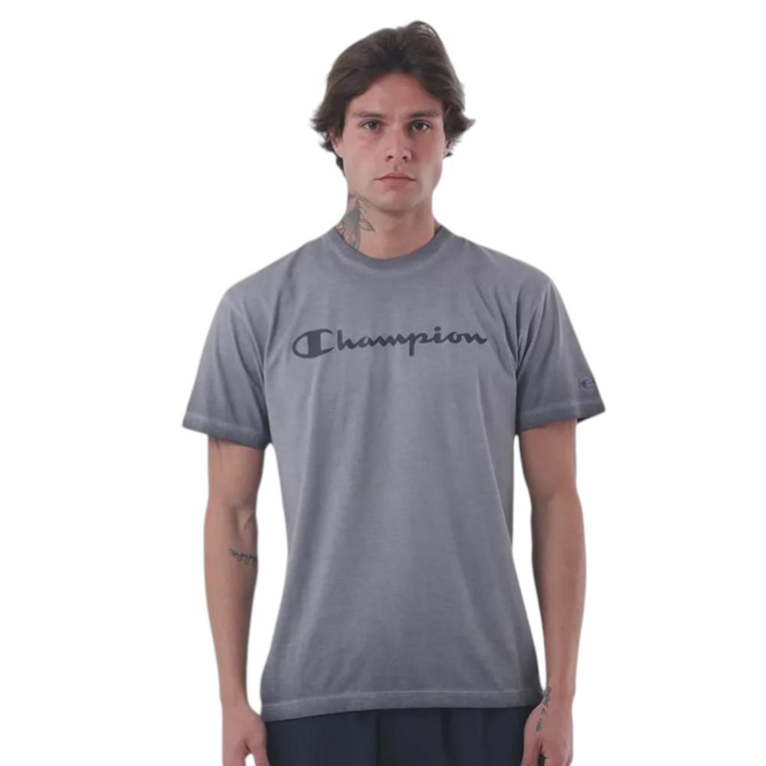 Camiseta Champion Stone Script Masculina - Foto 1
