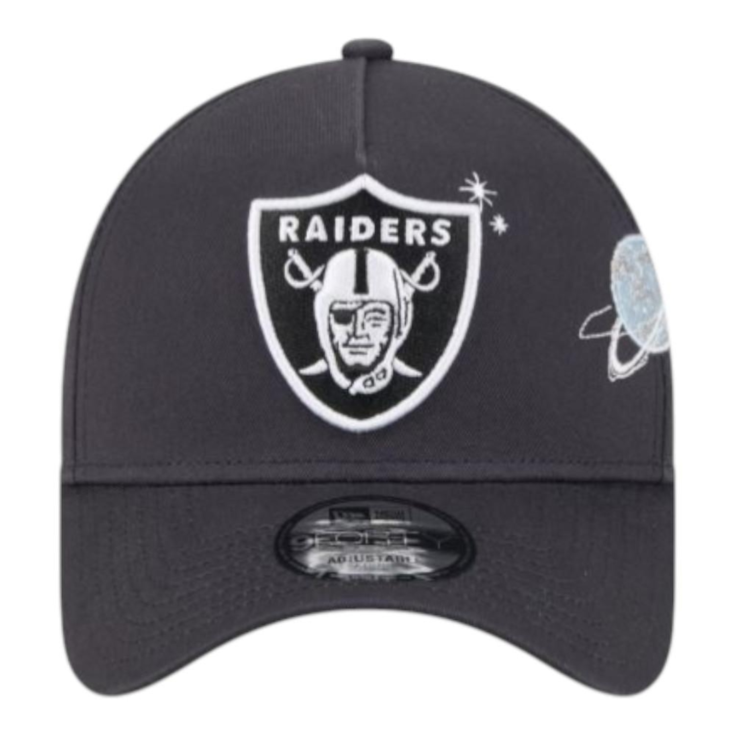 Boné Masculino New Era 940A-Frame Planets Las Vegas Raiders Aba Curva - Foto 4