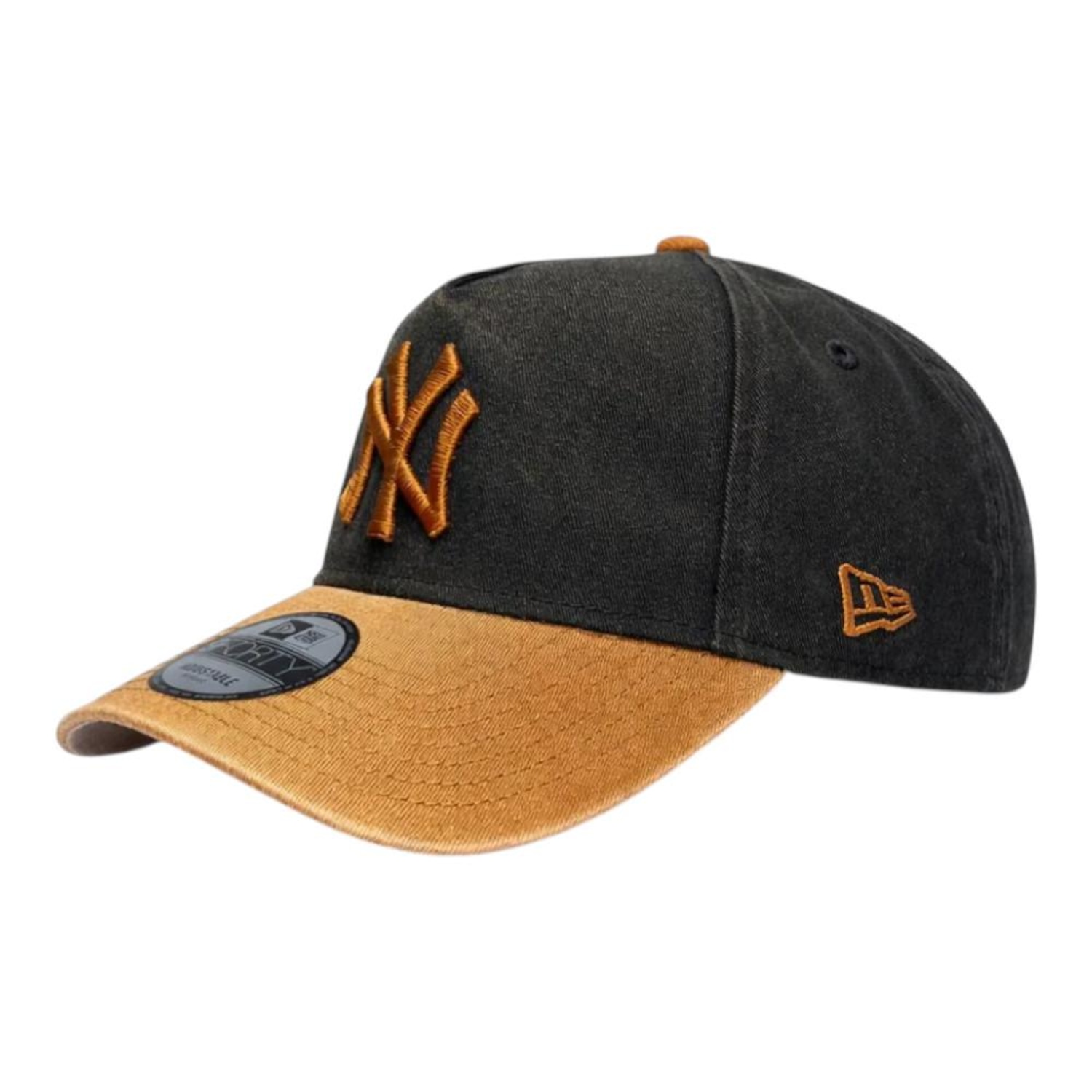 Boné Masculino New Era 940 A-Frame New York Yankees Washed Earthtones Aba Curva - Foto 1