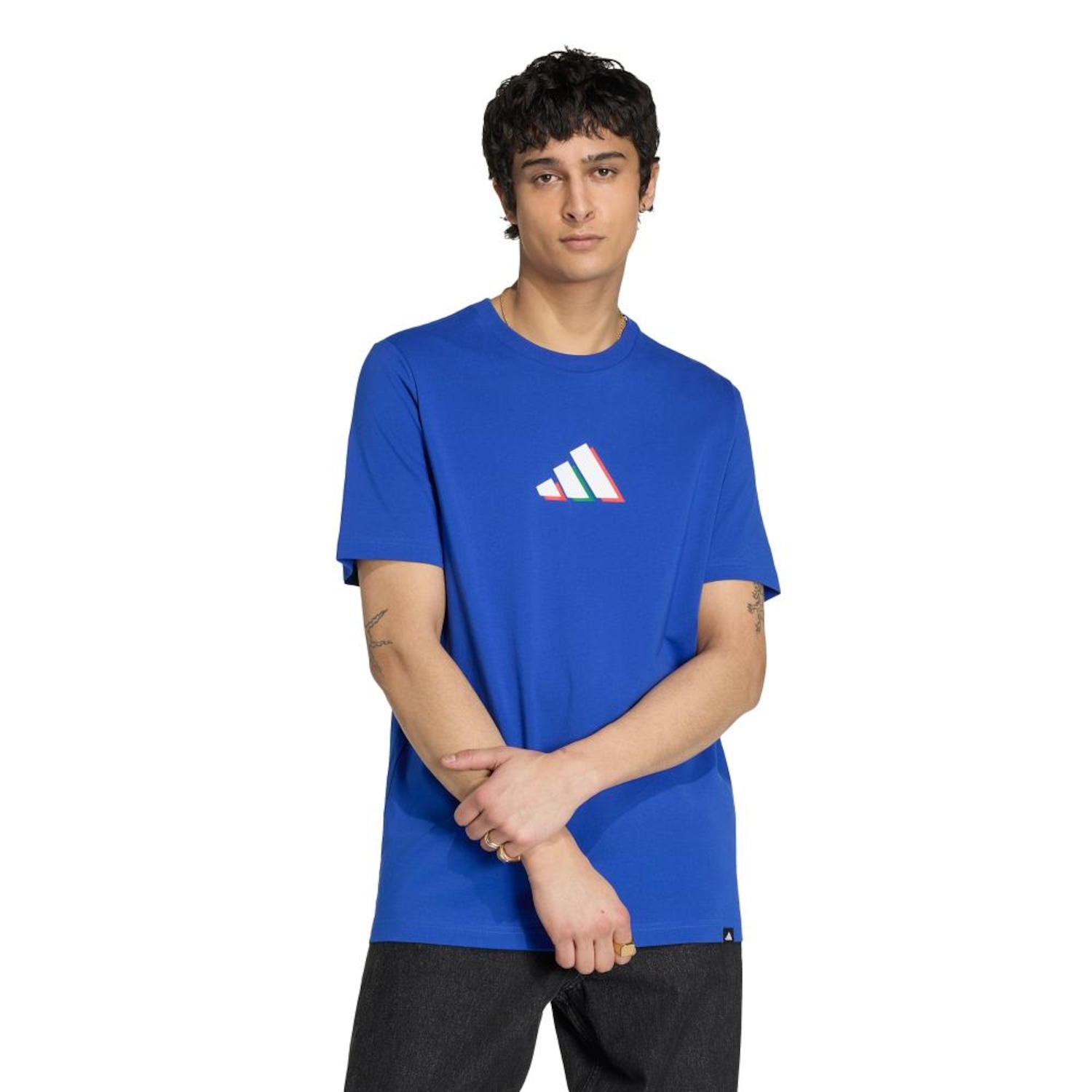 Camiseta Estampada Italy Etrusco adidas Masculino - Foto 1