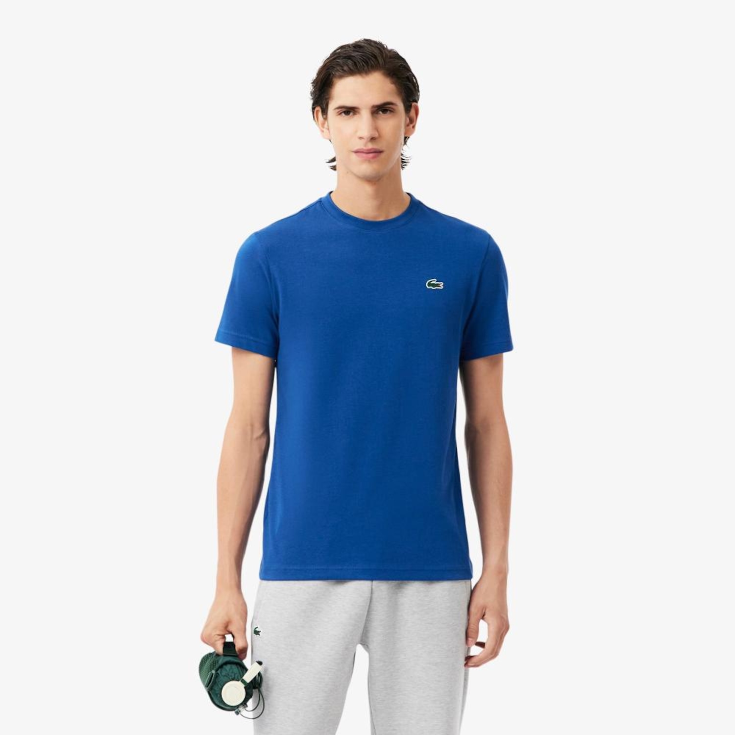 Camiseta Lacoste Ultra-Dry Estampada Esportiva Masculina - Foto 1