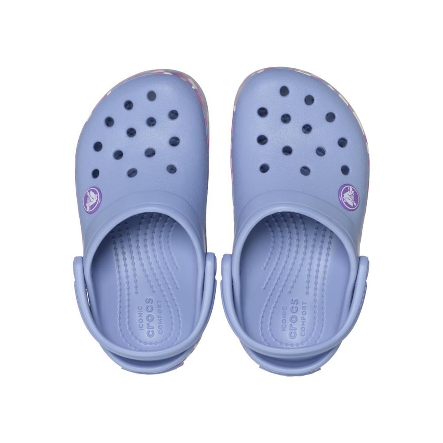 Sandália Crocs Crocband Glow Confetti Band Clog T - Infantil - Foto 4