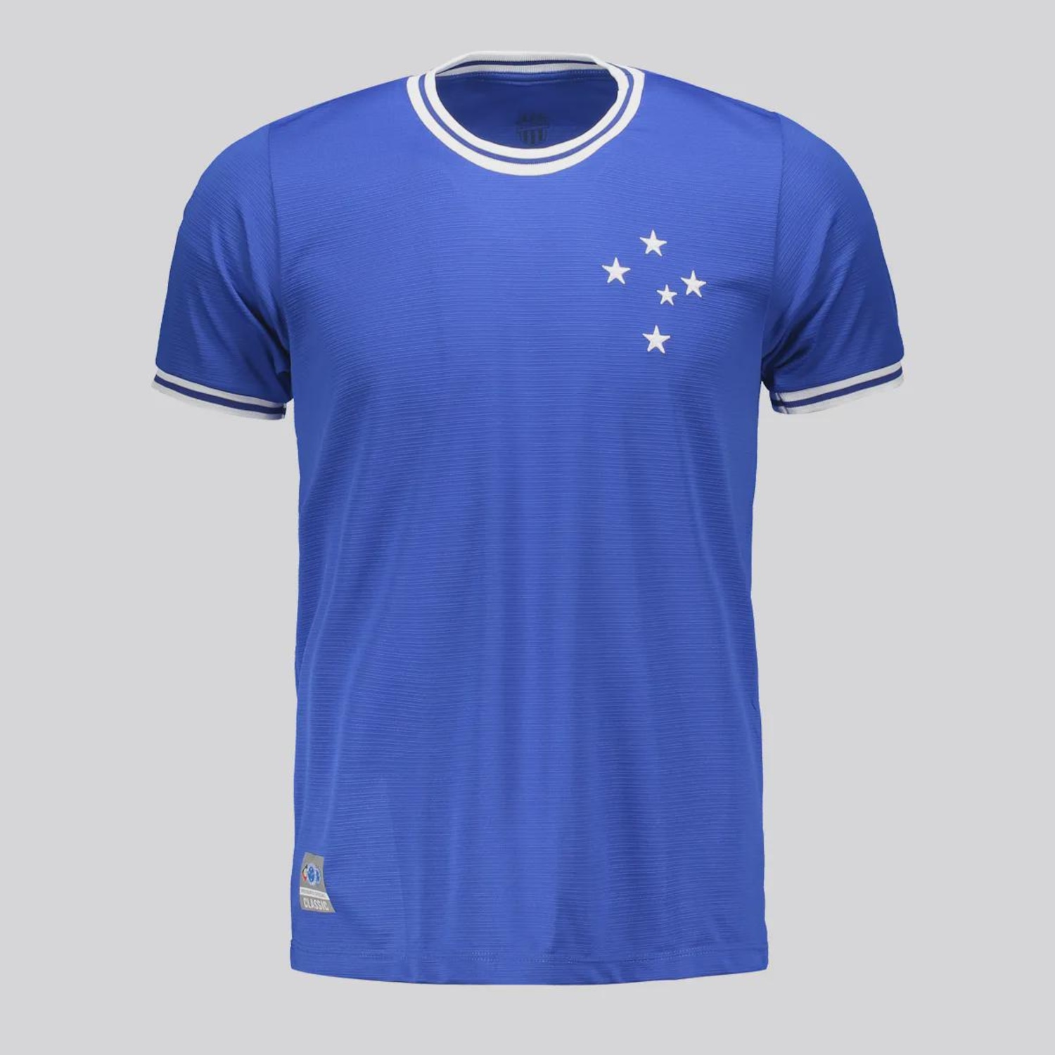 Camisa Cruzeiro Retrô Jacquard FutFanatics Masculina - Foto 1