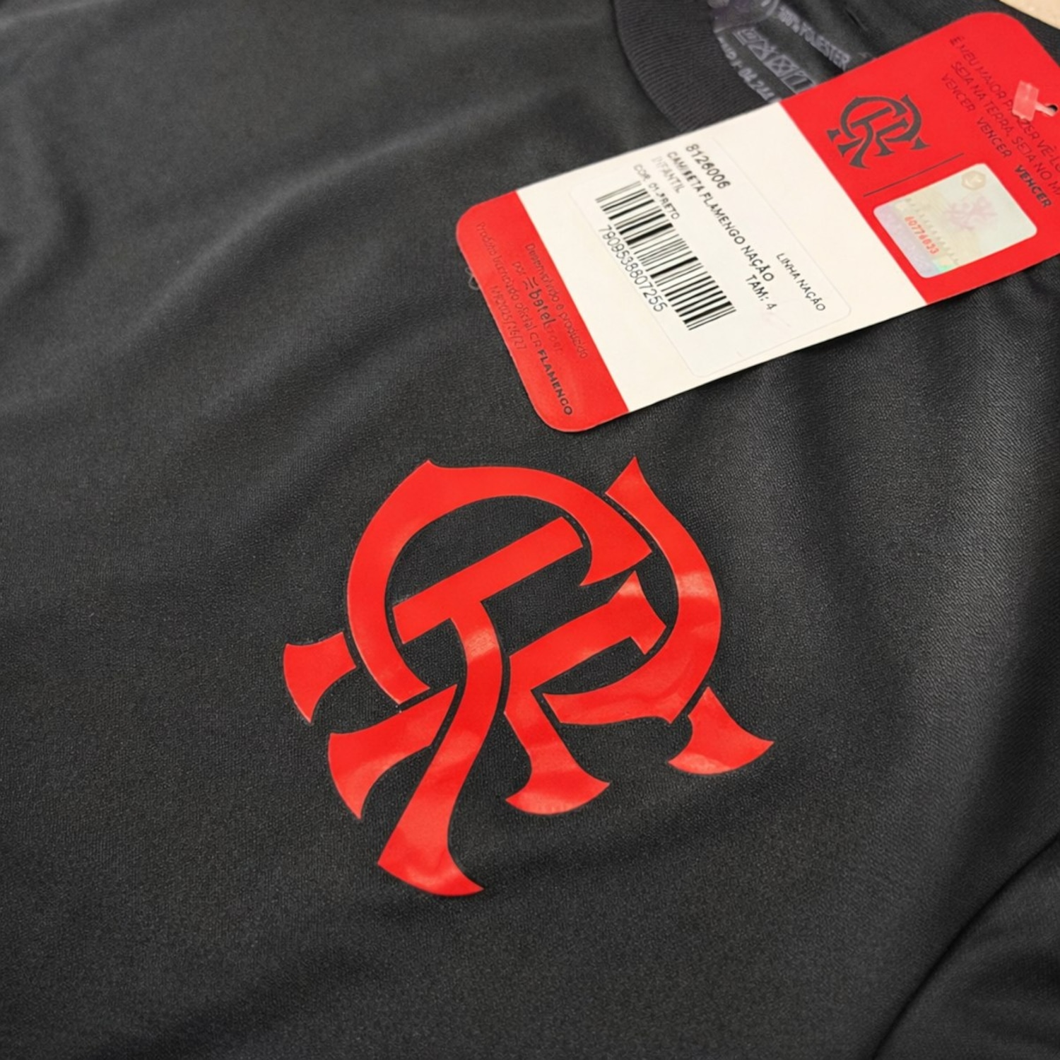 Camisa do Flamengo Nação Dark Betel - Infantil - Foto 3