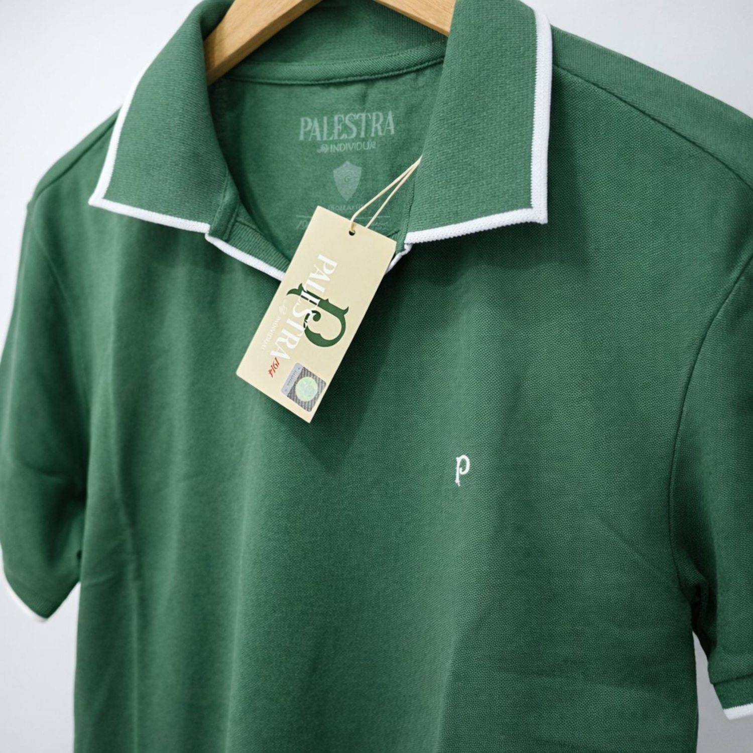 Camisa do Palmeiras Polo Palestra Gola V - Masculina - Foto 3