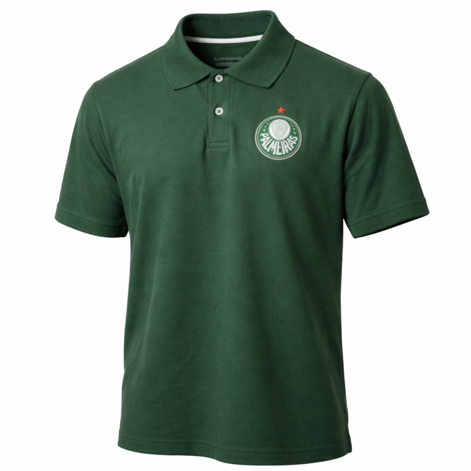 Camisa do Palmeiras Polo Piquet Bordado Alviverde Betel - Masculina - Foto 1