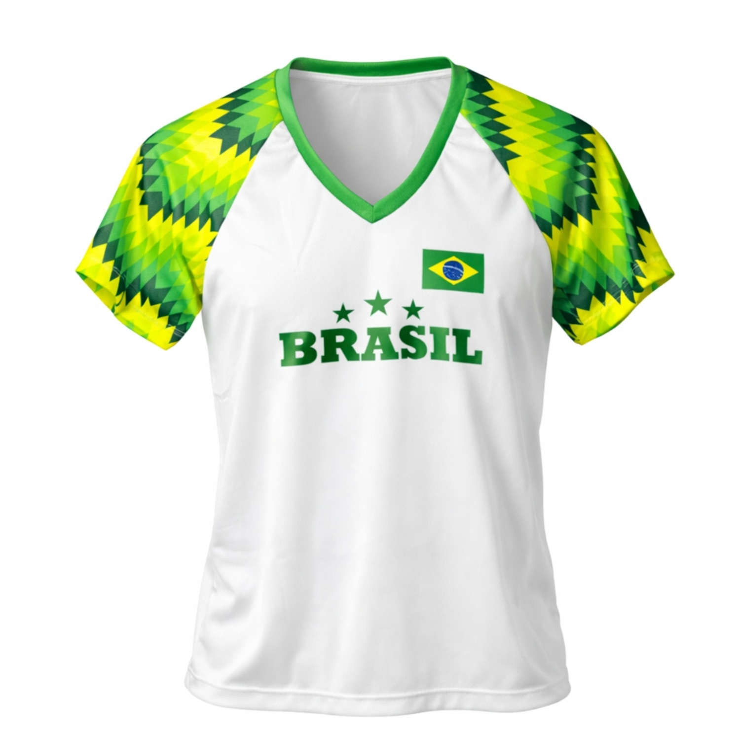 Camisa Brasil Essence Branca RetrôMania - Feminina - Foto 1