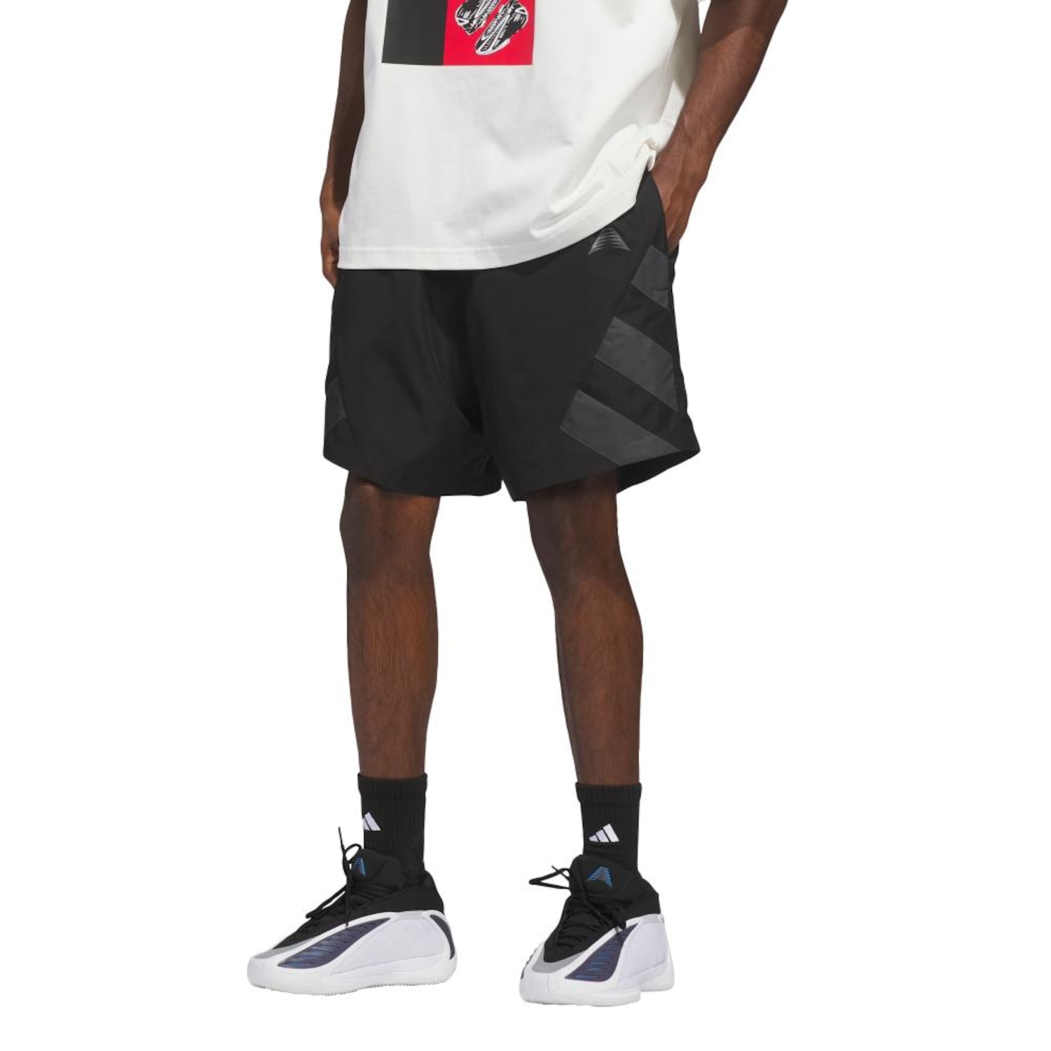 Bermuda Masculina Refletivo Anthony Edwards adidas - Foto 1