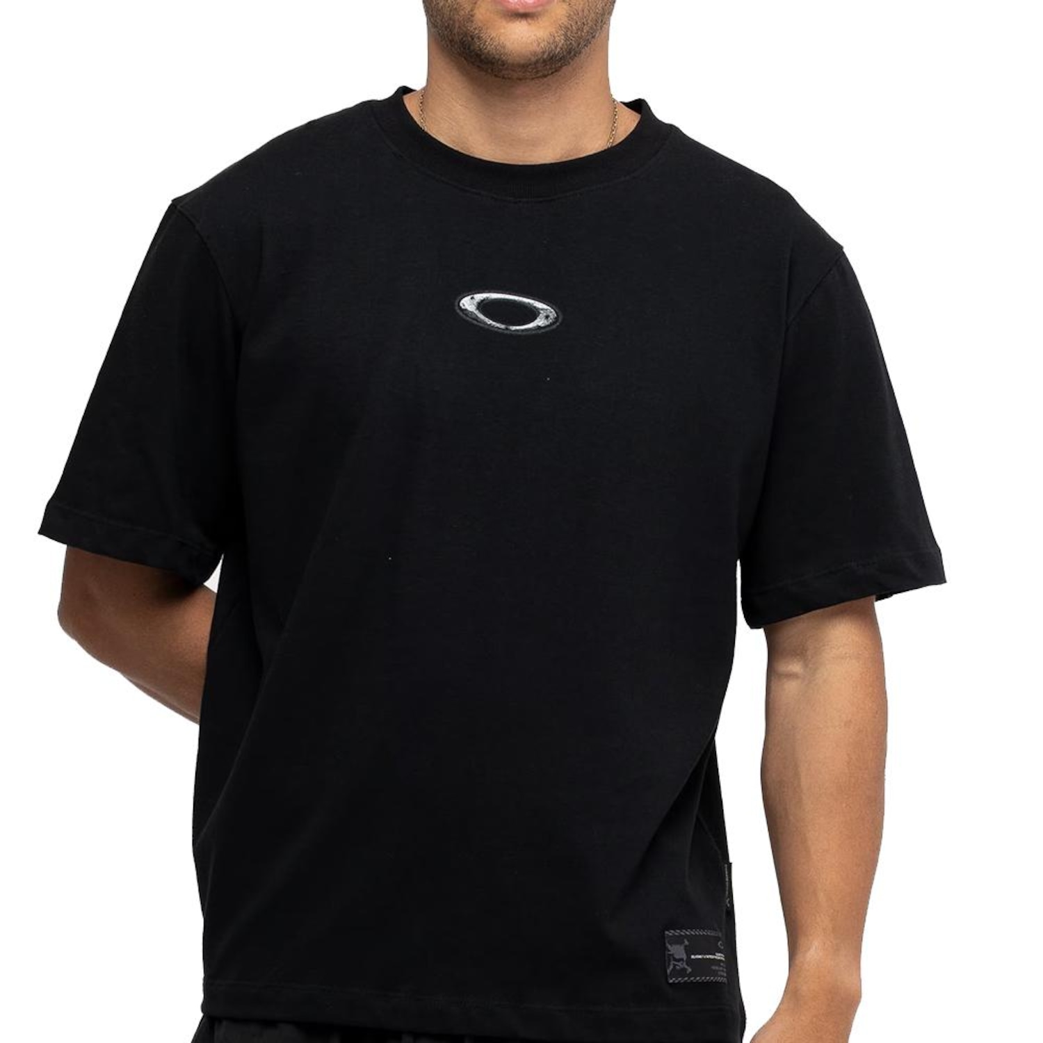 Camiseta Oakley Teeth Footprint SS WT26 Masculina - Foto 1