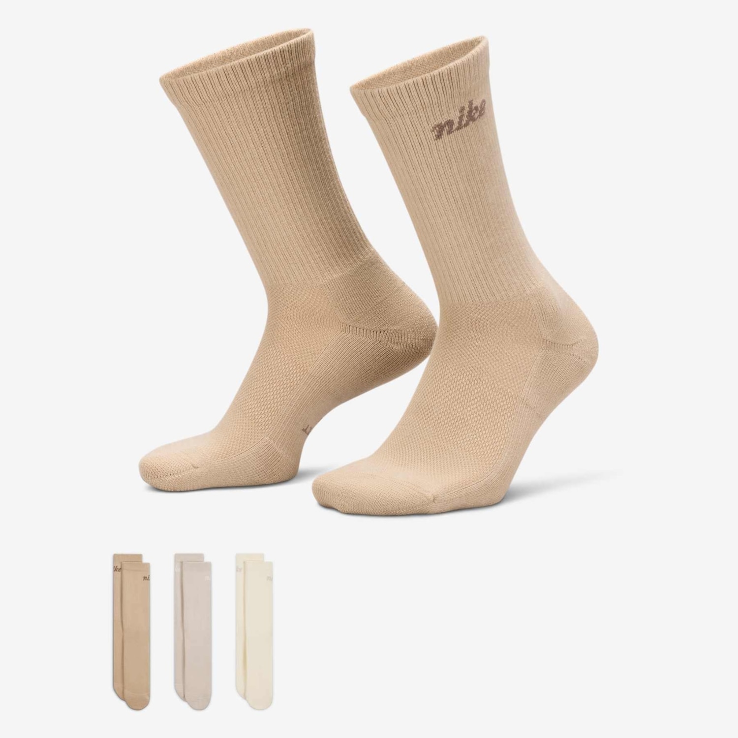 Meia Nike Everyday Elevate (3 Pares) Cano Médio Unissex - Foto 1