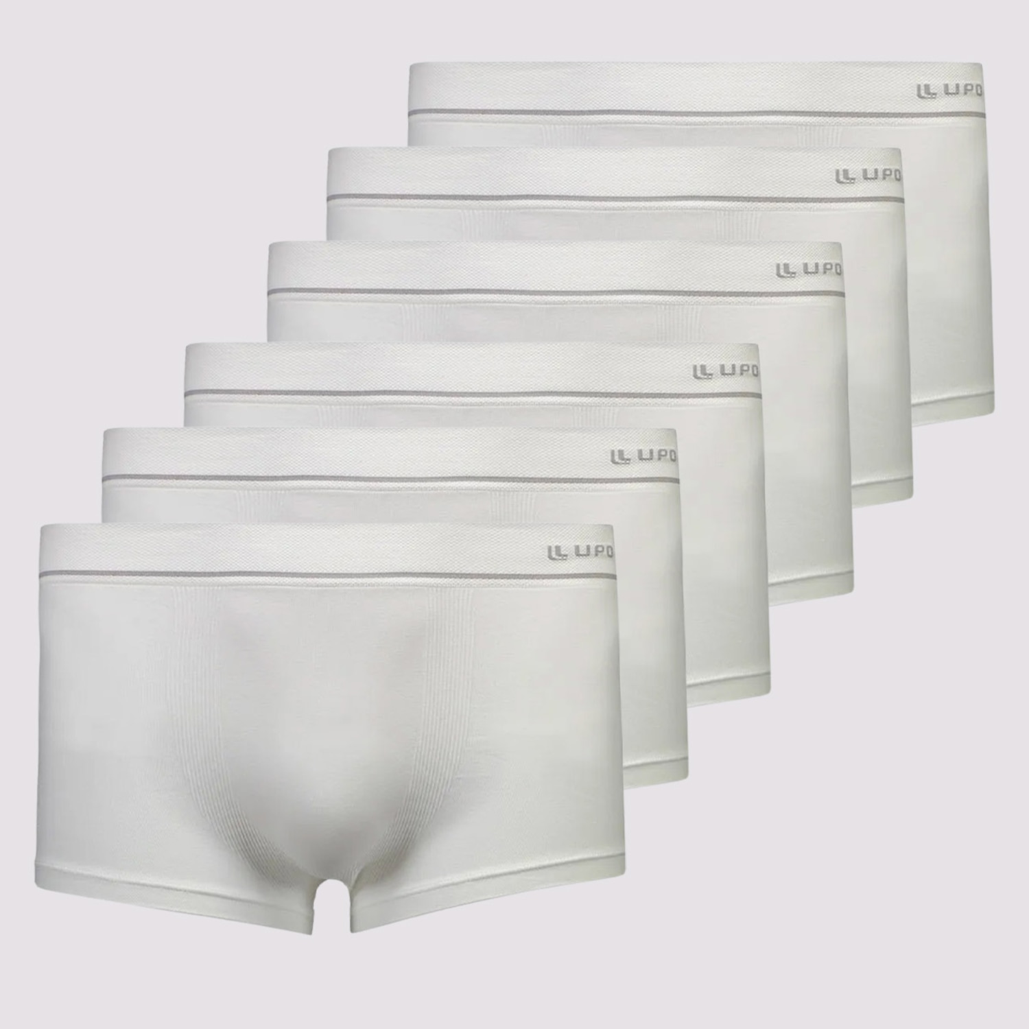 Kit de 6 Cuecas Lupo Microfibra Sem Custura Masculino - Foto 1