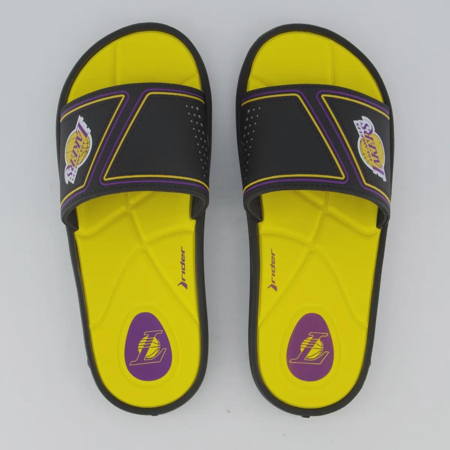 Chinelo Masculino Slide Pump NBA Los Angeles Lakers III Rider - Foto 1