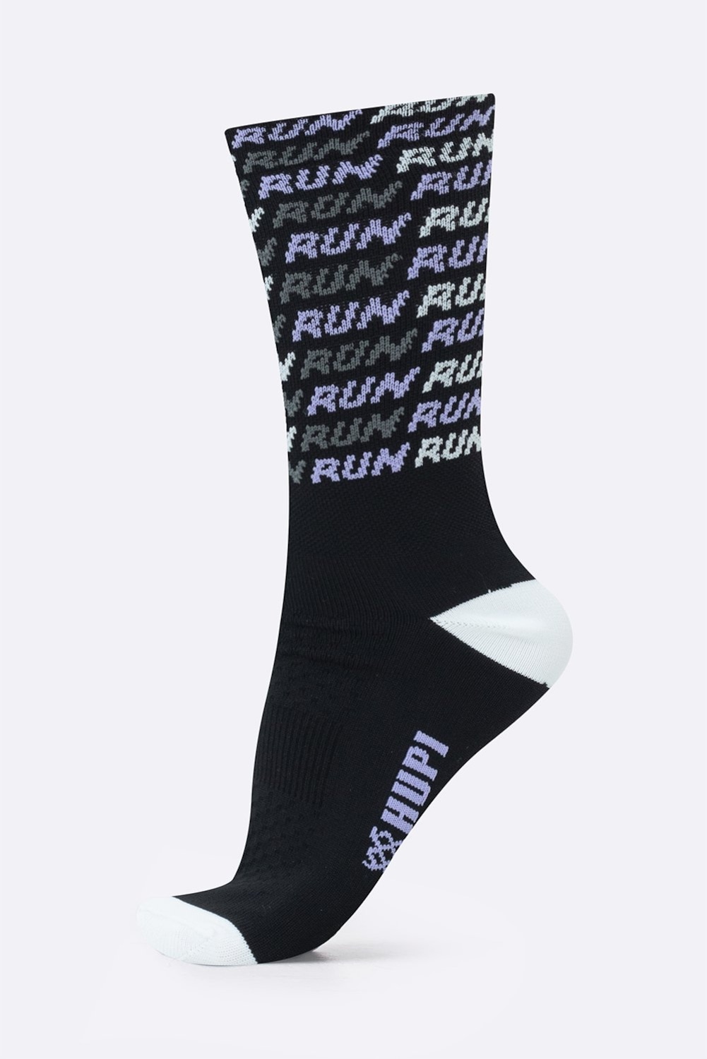 Meia HUPI Run Tri Preto e Roxo - Foto 1