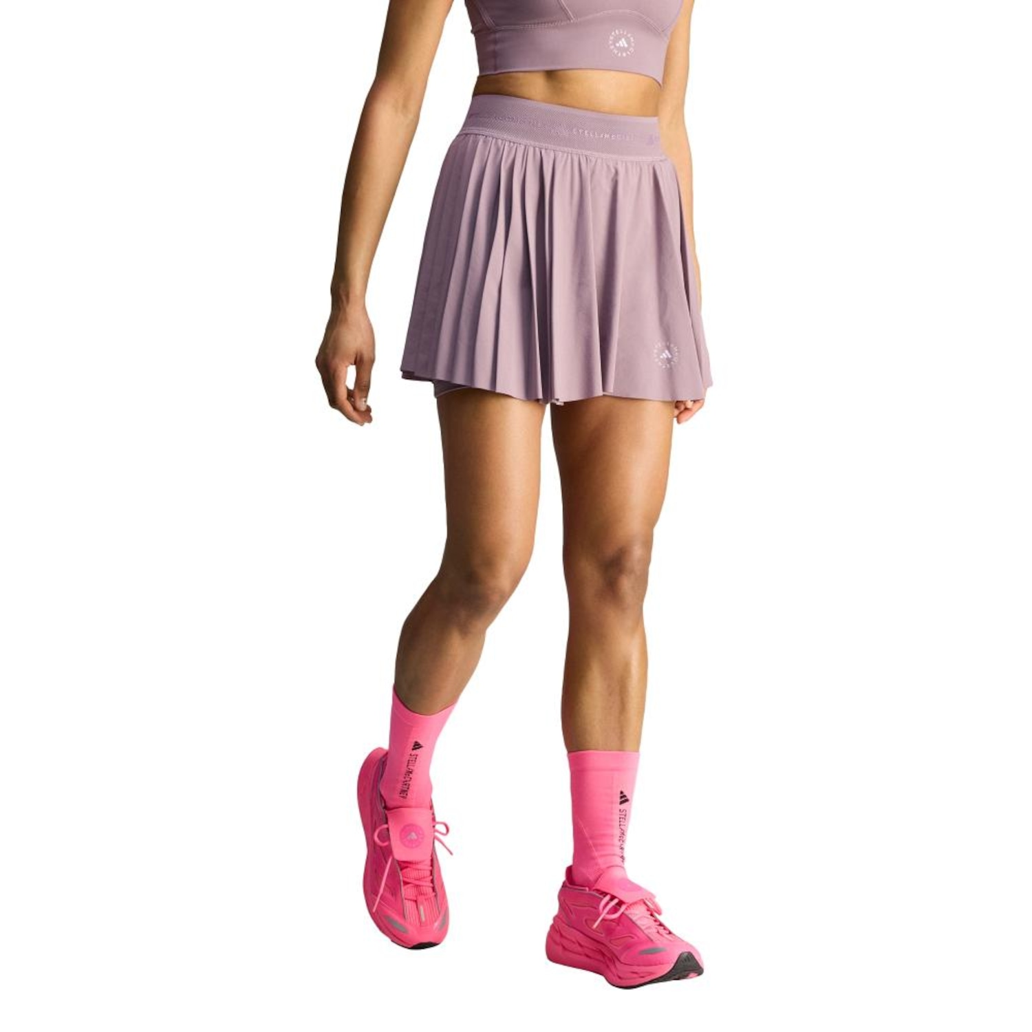 Skort de Treino adidas Plissado adidas by Stella McCartney Feminino - Foto 1