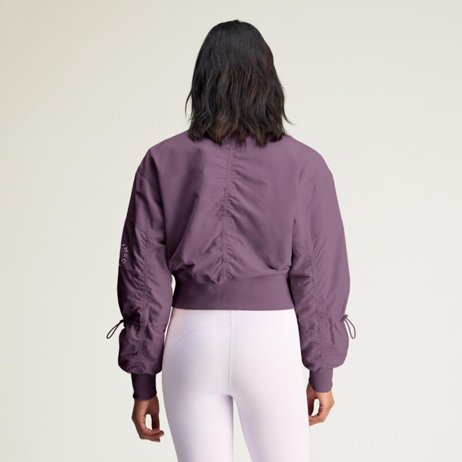 Jaqueta Bomber adidas Cropped de Malha TrueNature adidas by Stella McCartney Feminino - Foto 3