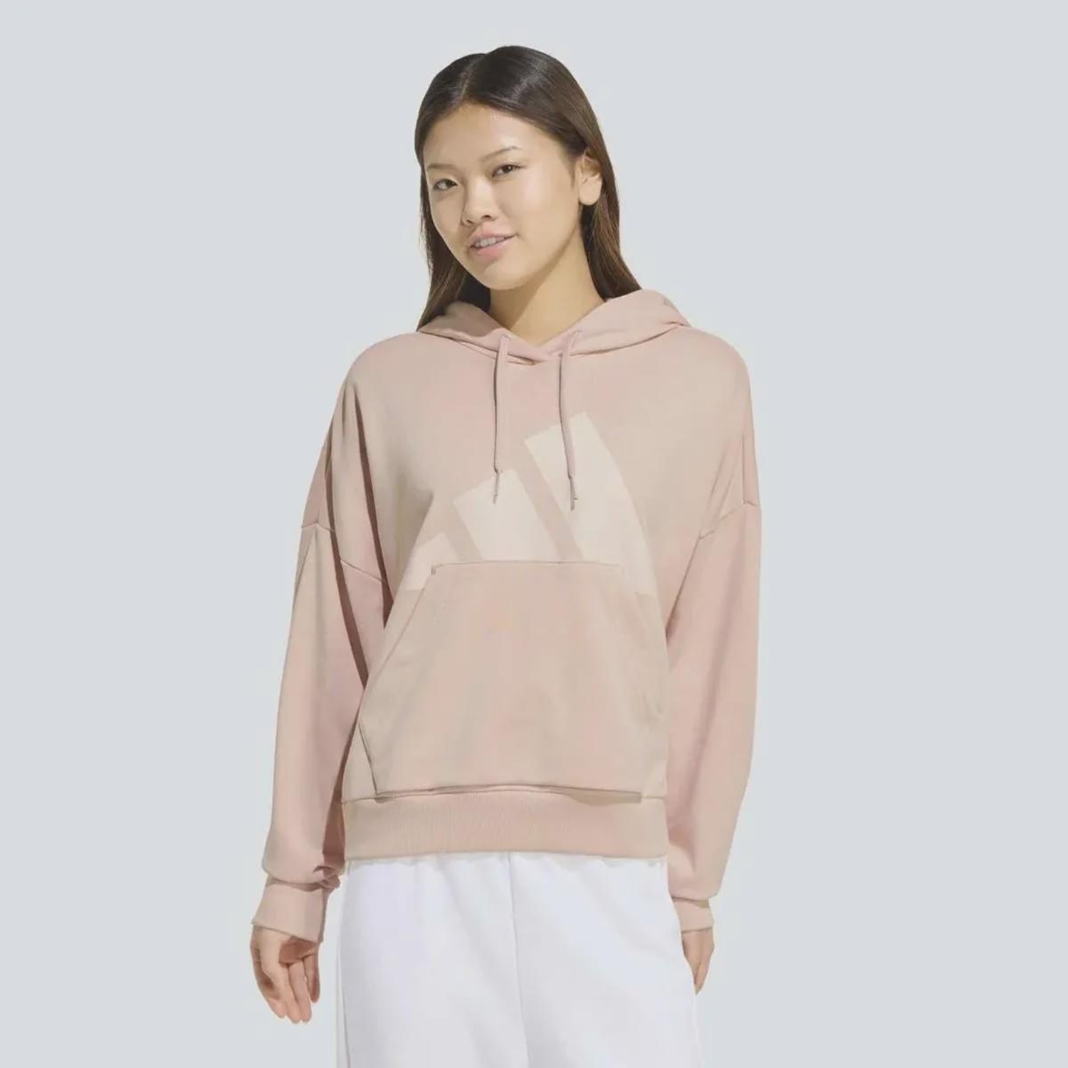 Moletom Feminino Logo com Capuz adidas - Foto 1
