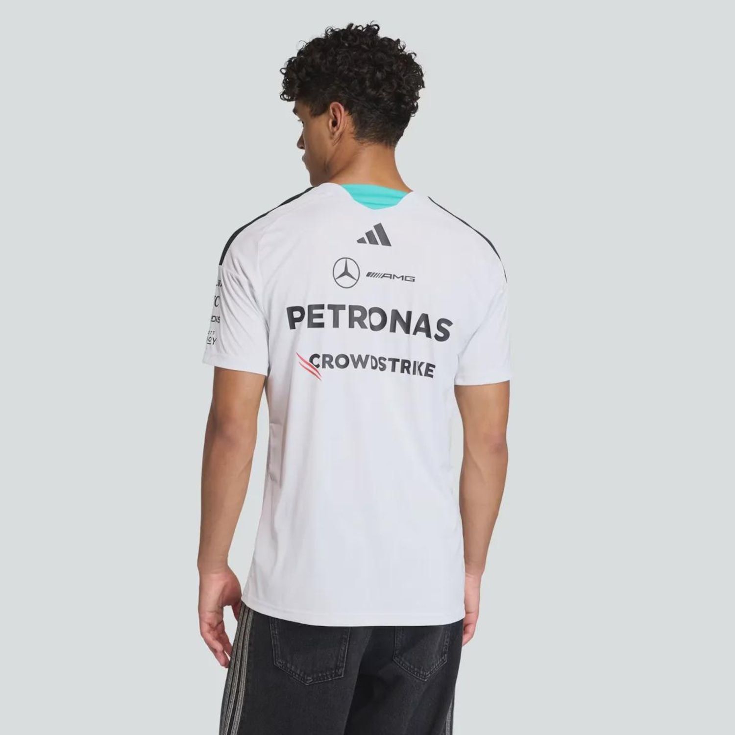 Camiseta Masculina Mercedes AMG Petronas Logo Driver adidas - Foto 2