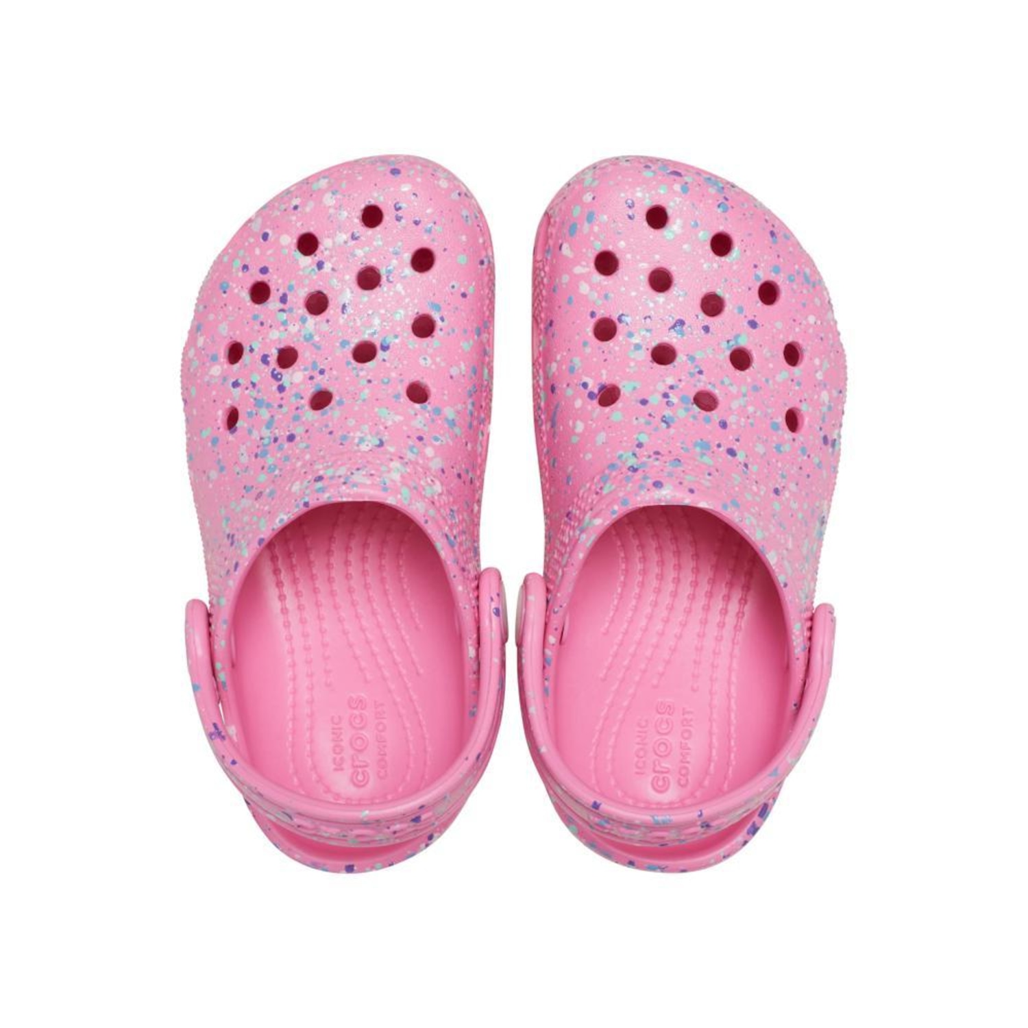 Sandália Crocs Classic Paint Splatter Clog T - Infantil - Foto 4