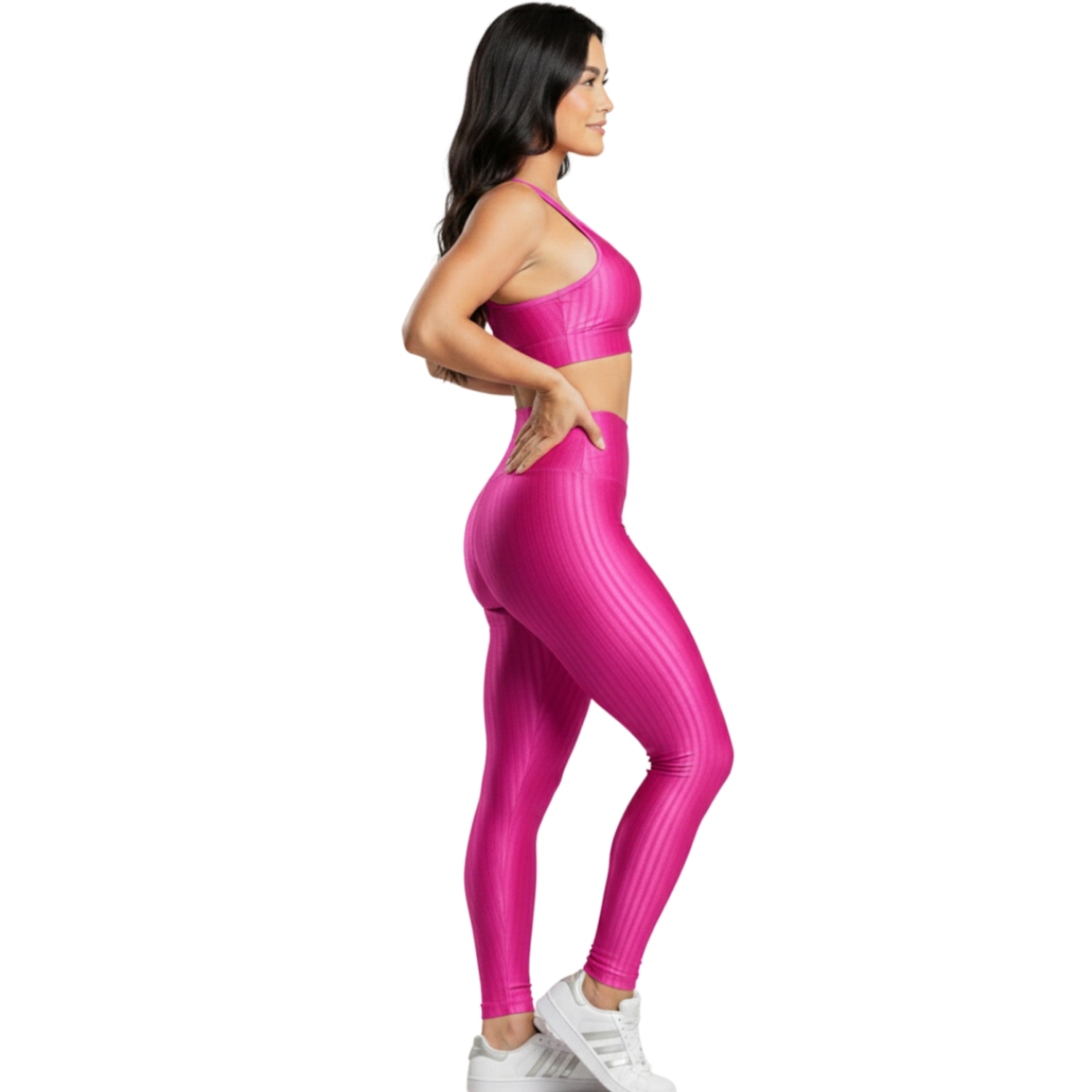 Conjunto Fitness Top e Calça New Zig 3D Vekyo - Foto 2
