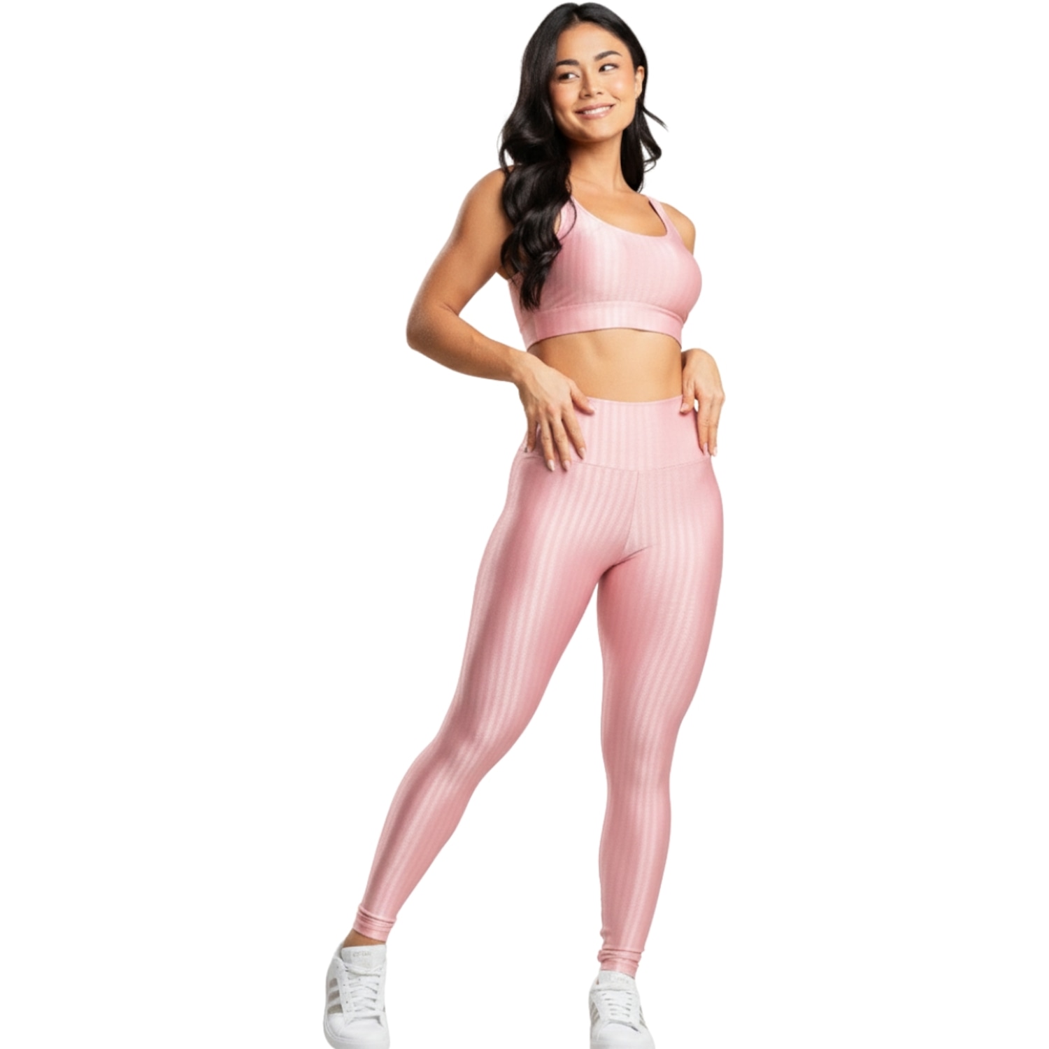 Conjunto Fitness Top e Calça New Zig 3D Vekyo - Foto 1