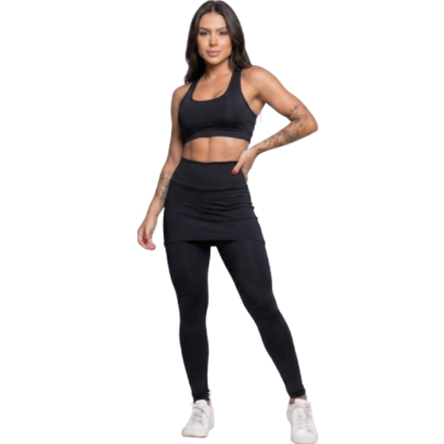Calça Legging com Saia Vekyo - Foto 1