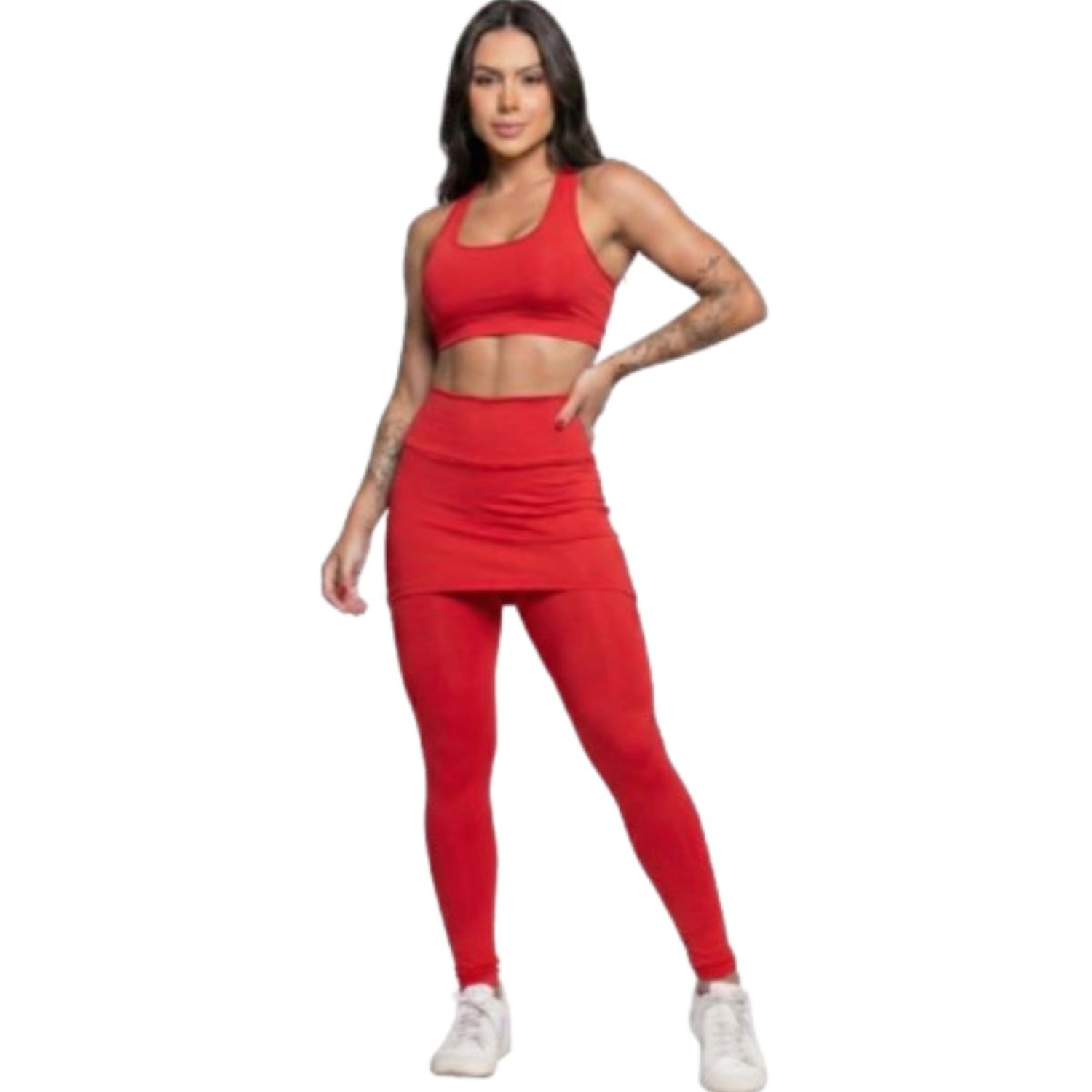 Calça Legging com Saia Vekyo - Foto 1