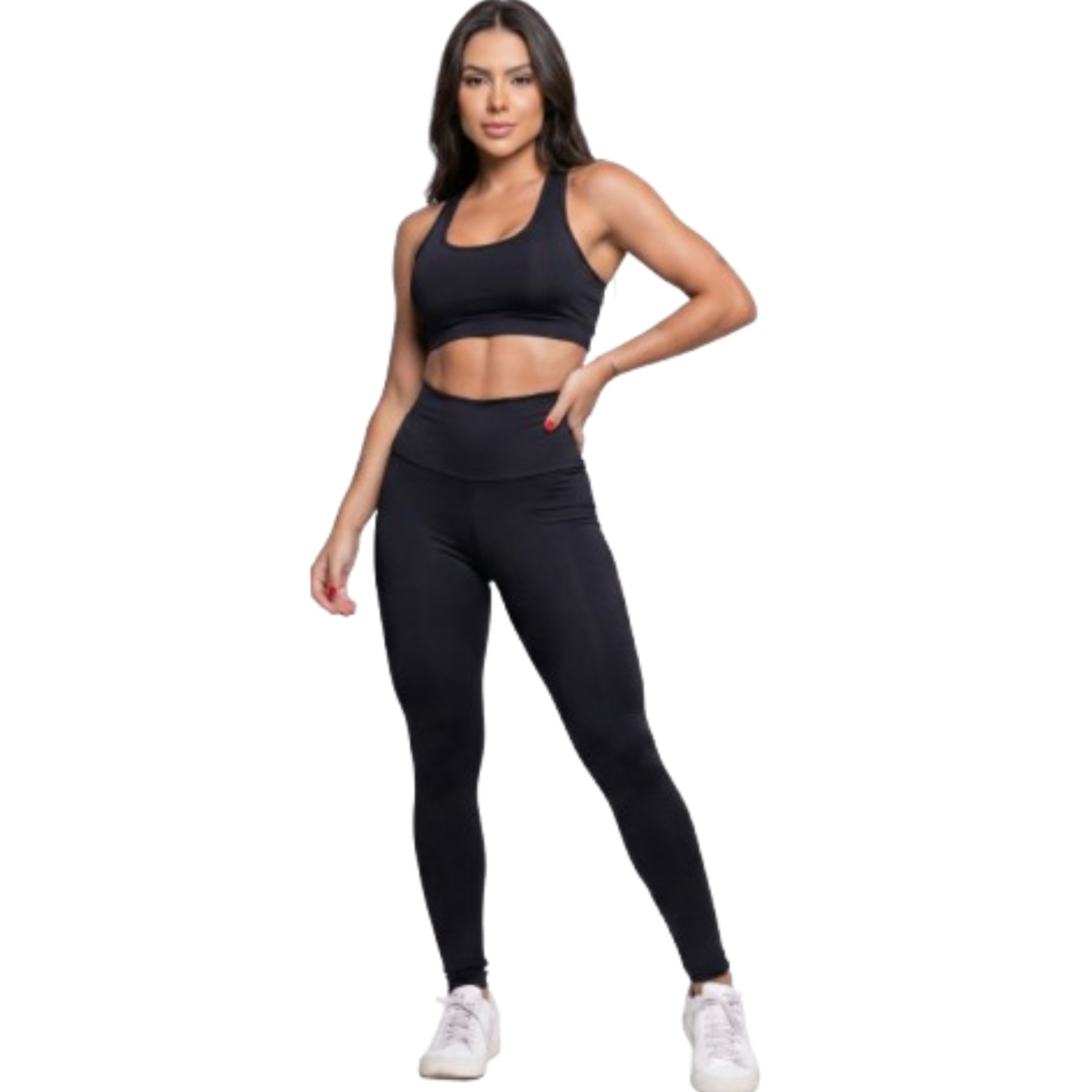 Calça Legging Vekyo cós Alto Lisa Feminina - Foto 1