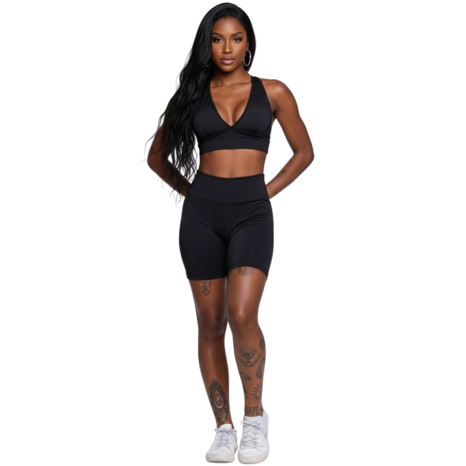 Conjunto Top com Bojo e Bermudinha Vekyo Feminino - Foto 1