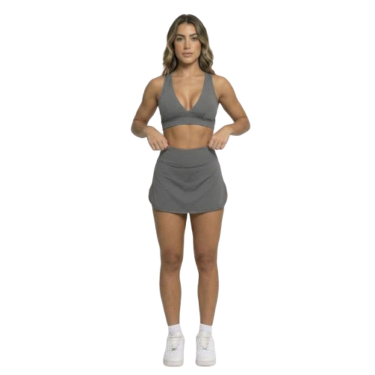 Conjunto Top Bojo e Short Saia Vekyo Feminino - Foto 1