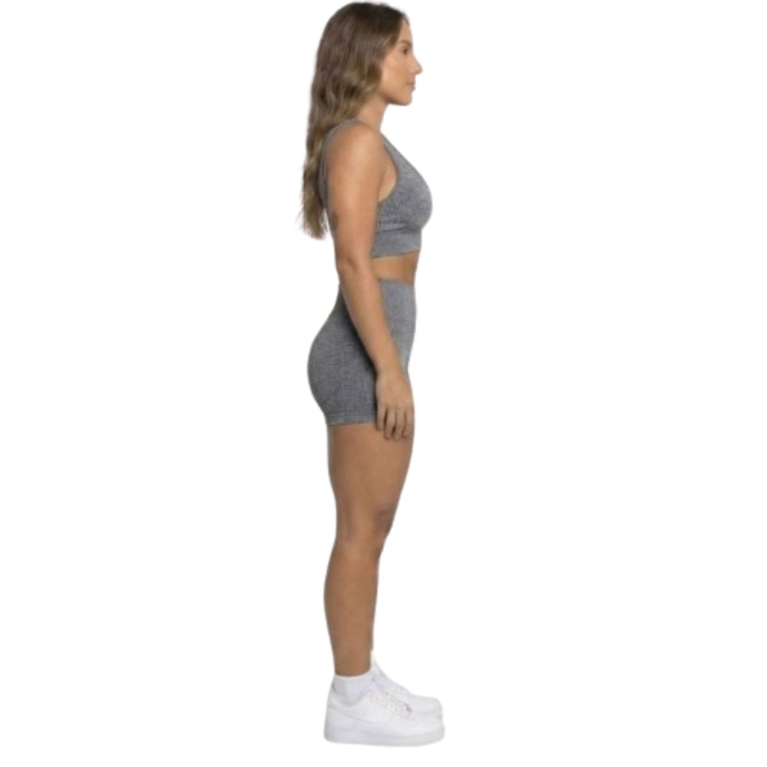 Conjunto Top Com Bojo e Short Suplex Vekyo Feminino - Foto 2