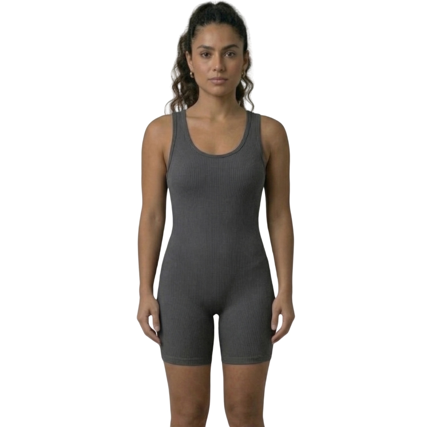Macaquinho Fitness Liso Vekyo Feminino - Foto 1