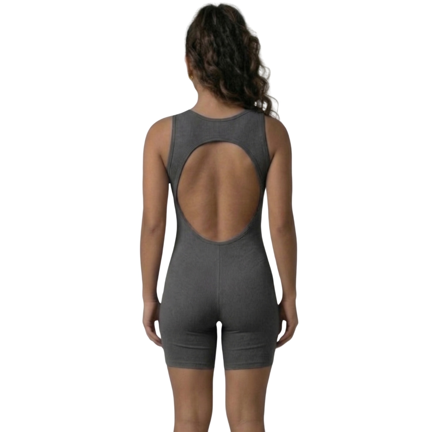 Macaquinho Fitness Liso Vekyo Feminino - Foto 3