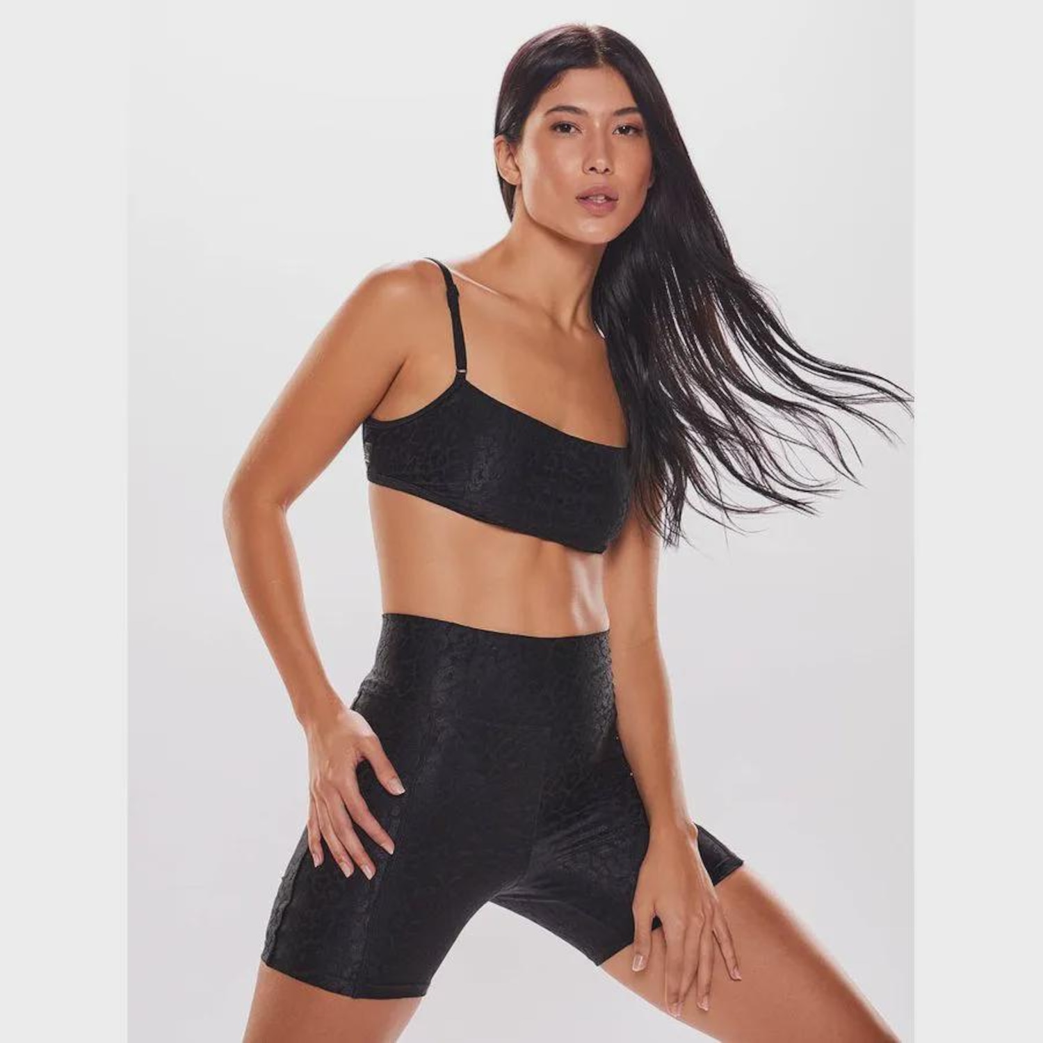 Top Alça Reta Body for sure Leopard - Feminino - Foto 1