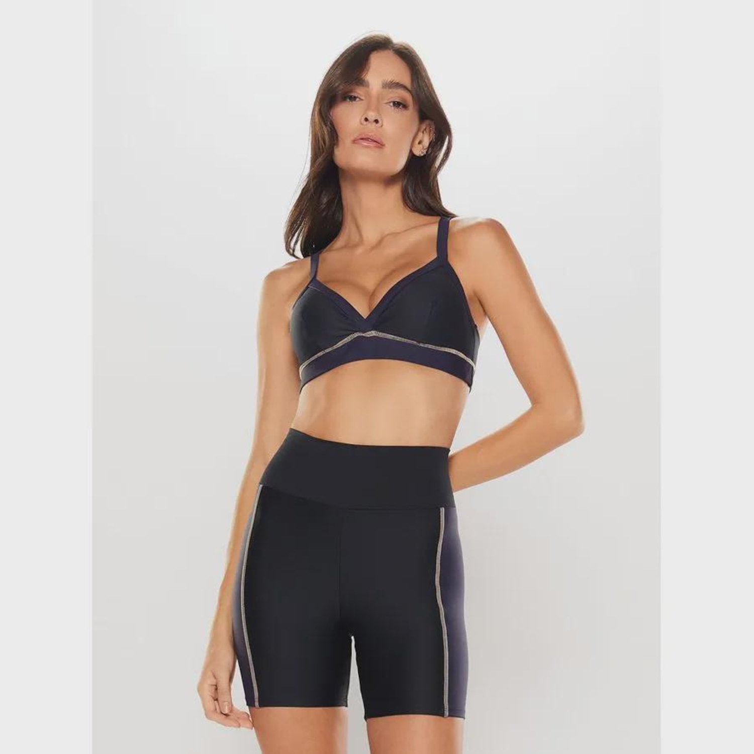 Bermuda Body for sure Bicolor Cardio - Feminina - Foto 1