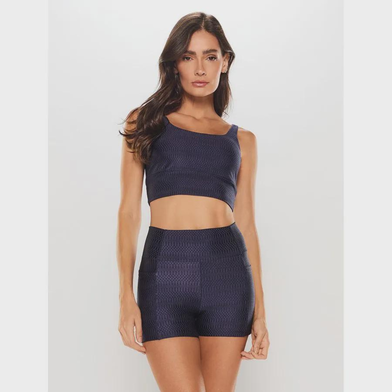 Top Alça Reta Body for sure Texture - Feminino - Foto 1