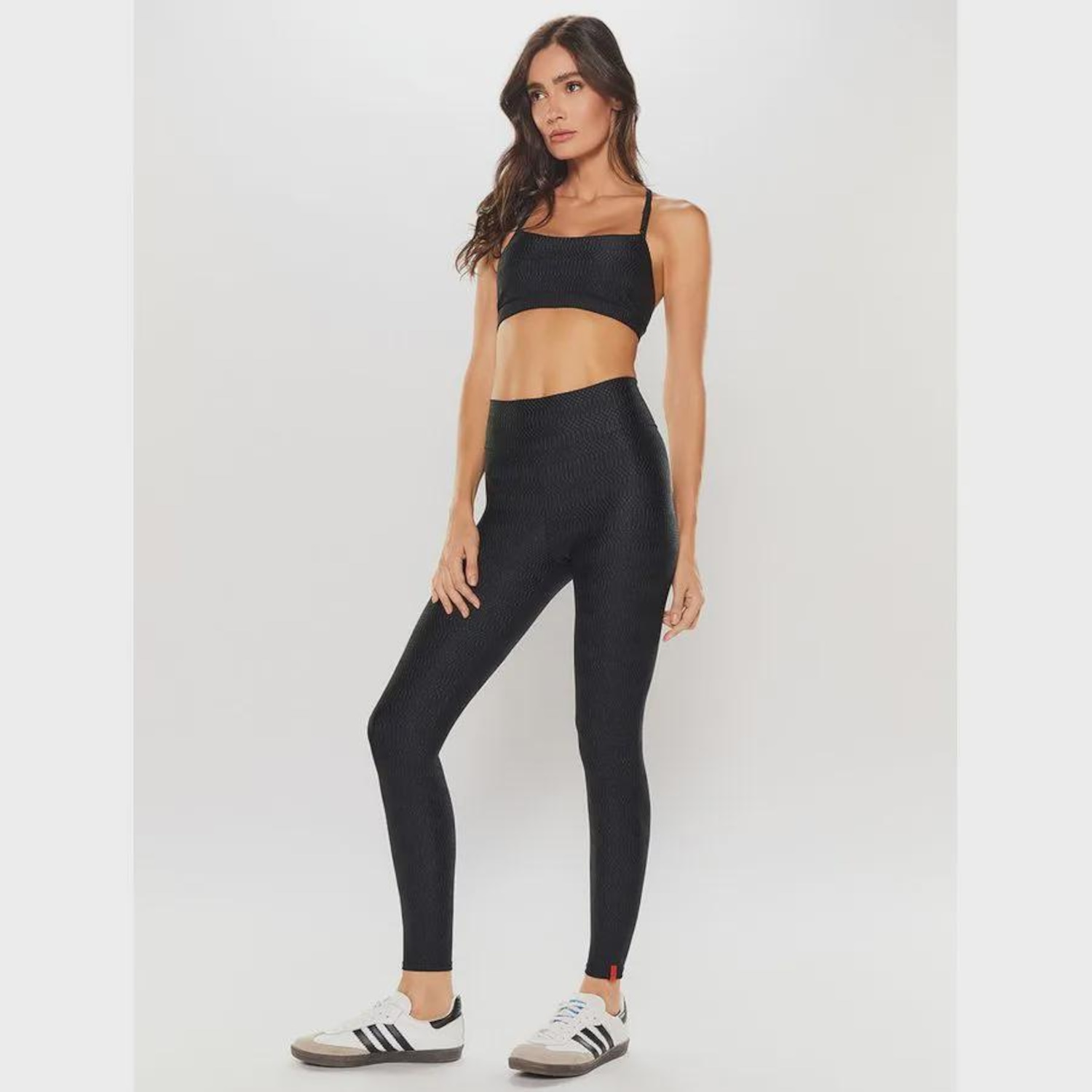 Calça Legging Body for sure Texture - Feminina - Foto 1